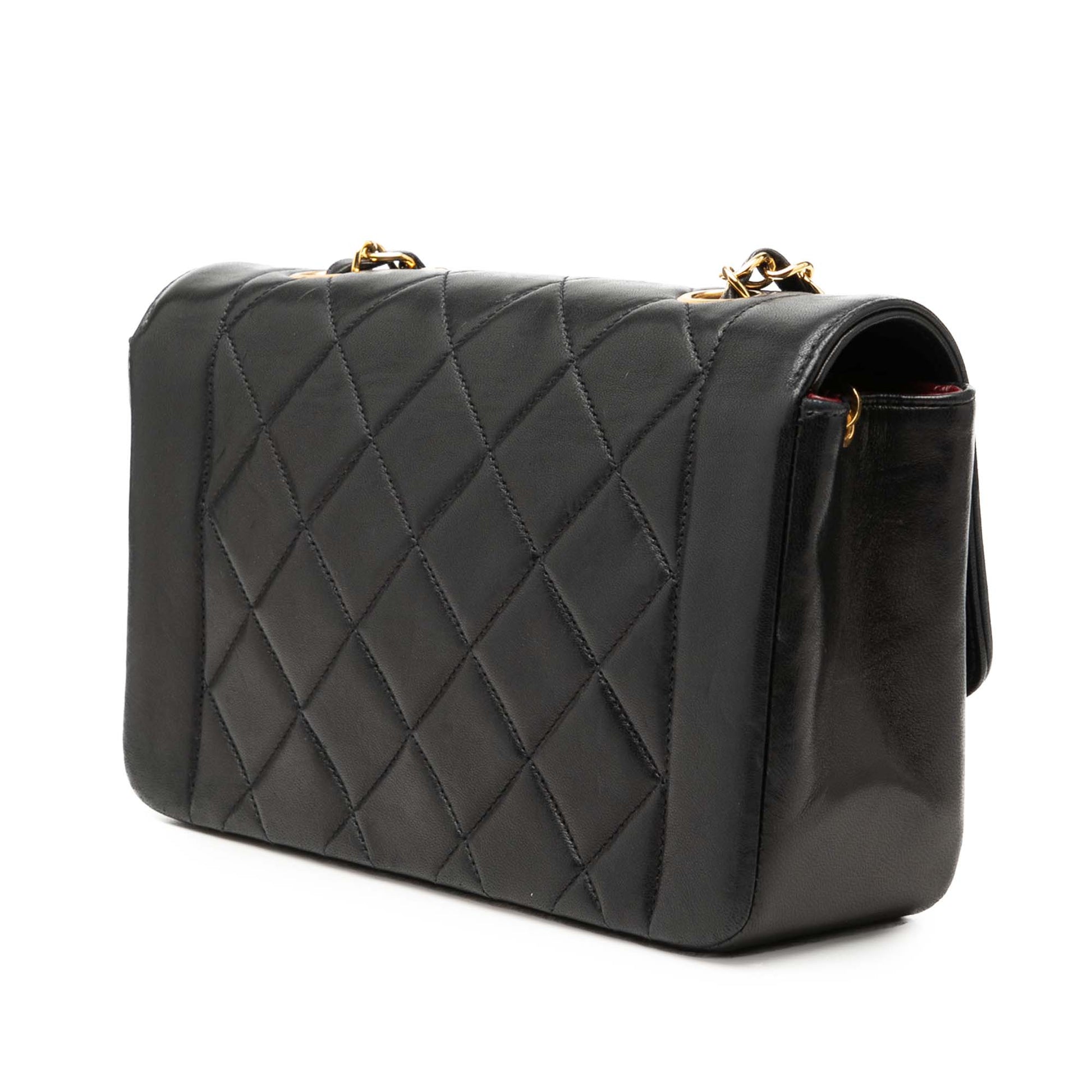 Chanel Small Lambskin Diana Flap