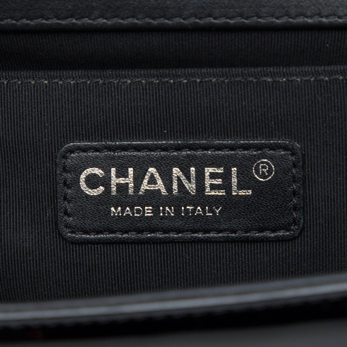 Chanel Old Medium Quilted Patent Acrylic Boy Flap