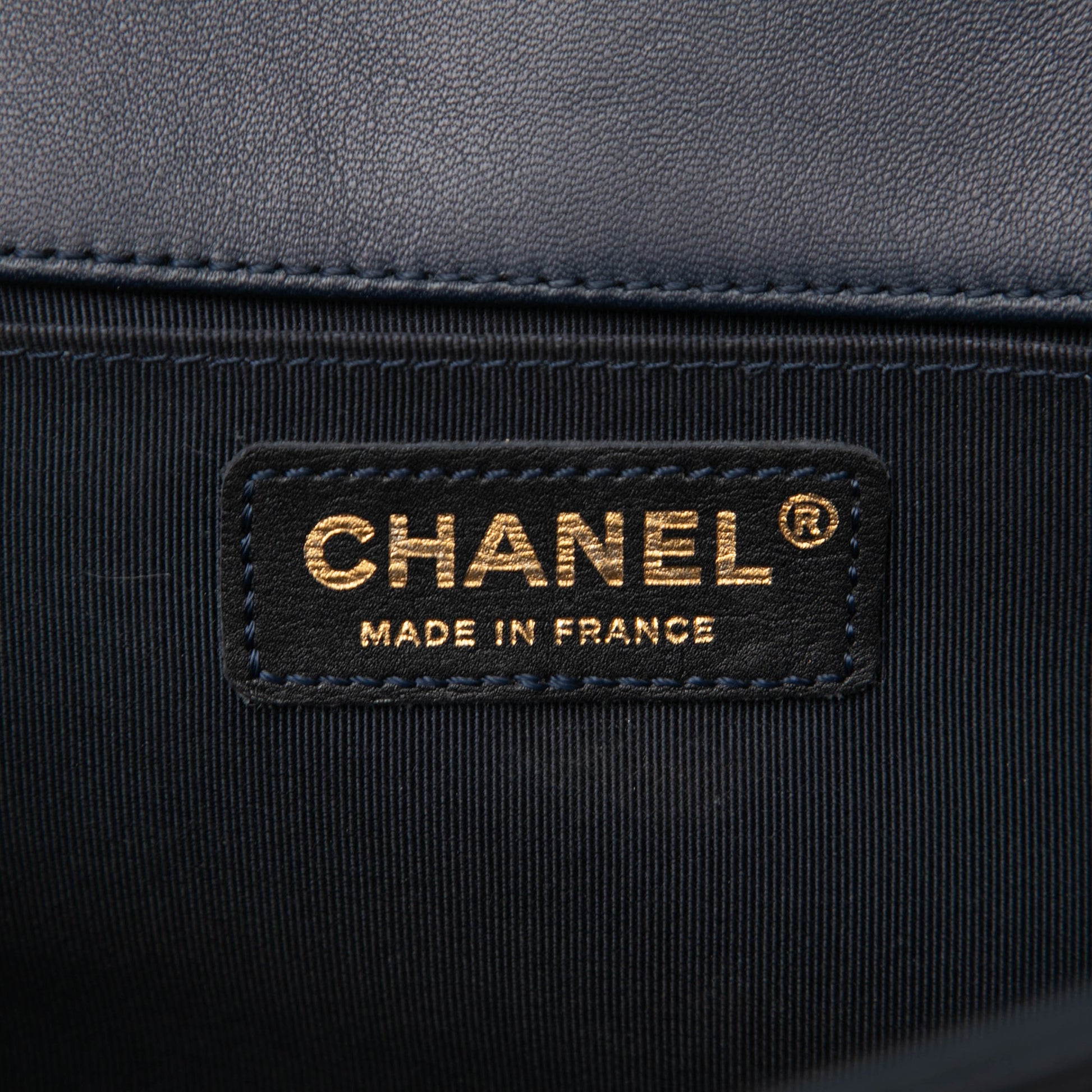 Chanel Old Medium Braided Sheepskin Boy Flap