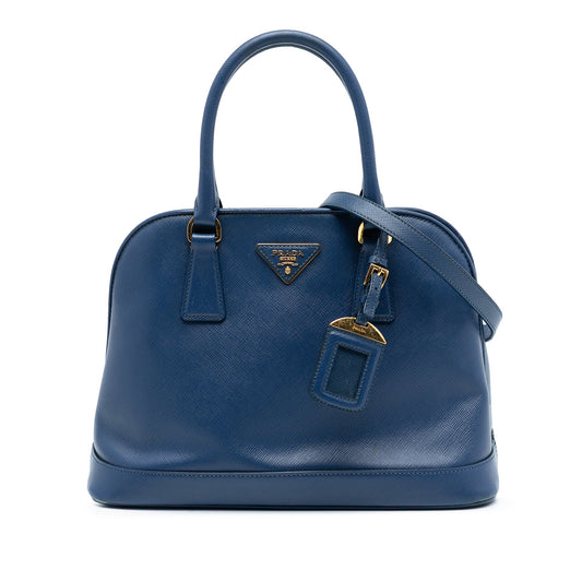 Prada Medium Saffiano Lux Open Promenade Satchel