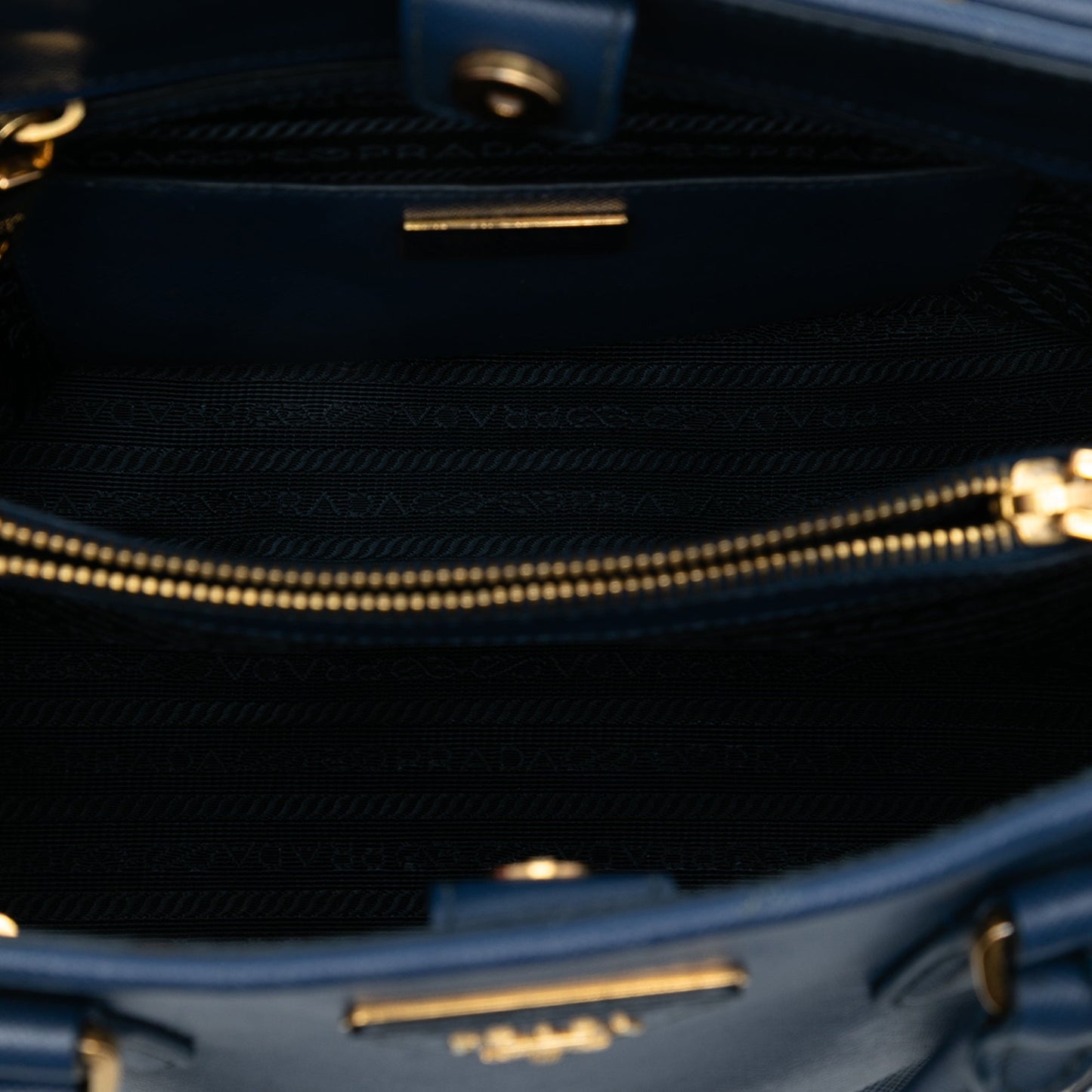 Prada Medium Saffiano Lux Open Promenade Satchel