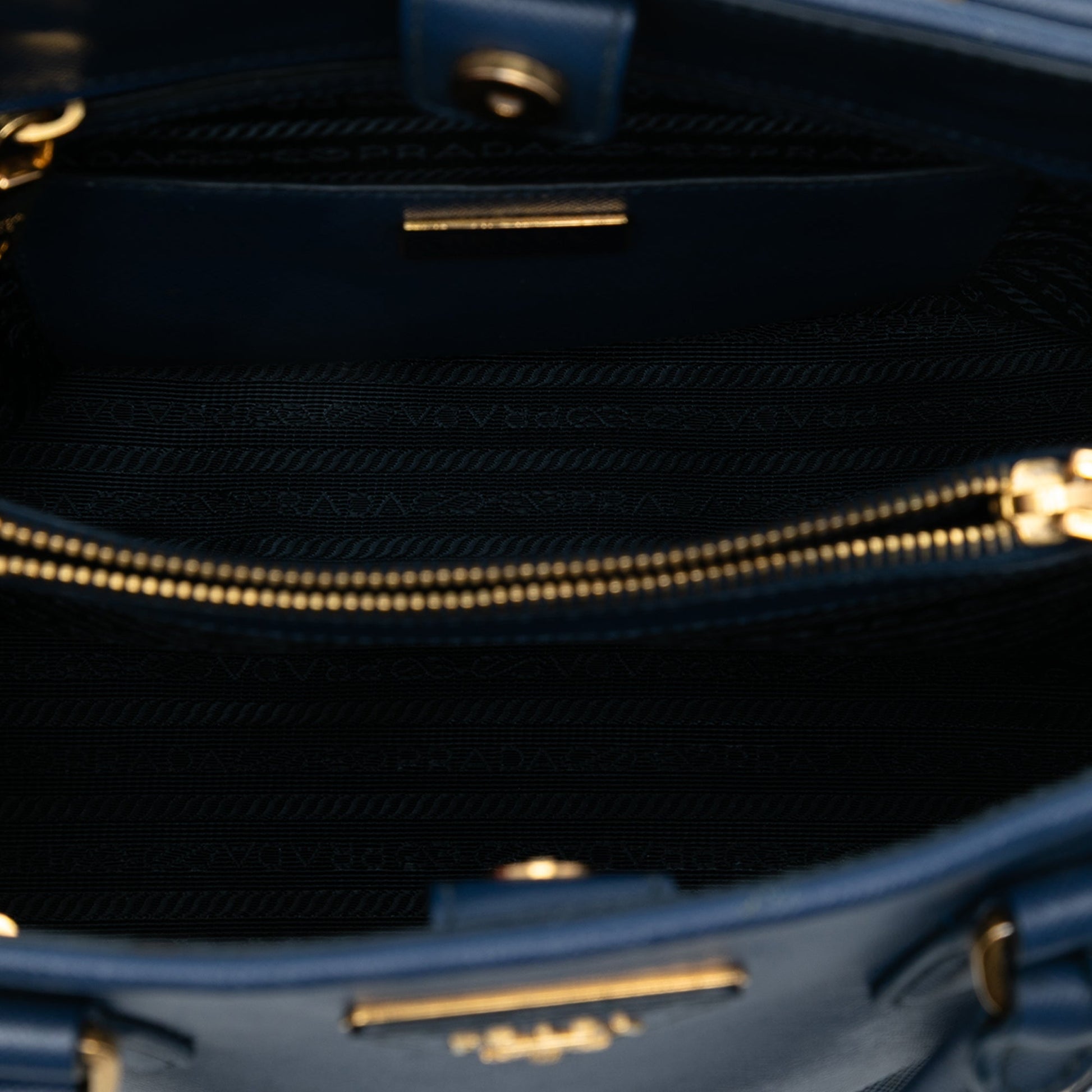 Prada Medium Saffiano Lux Open Promenade Satchel