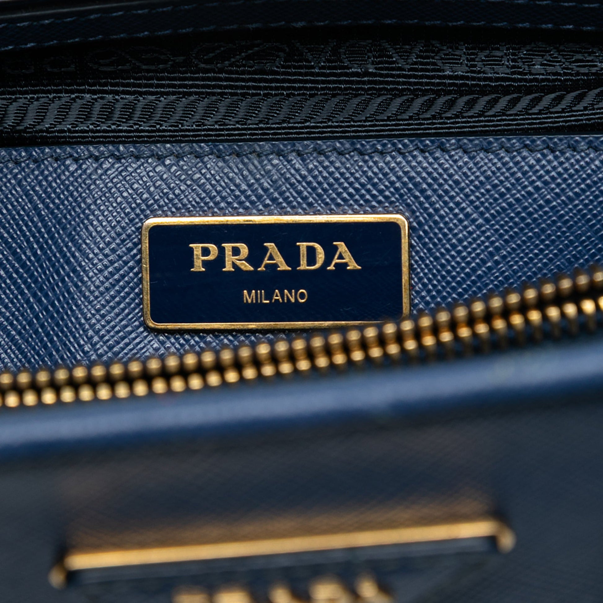 Prada Medium Saffiano Lux Open Promenade Satchel