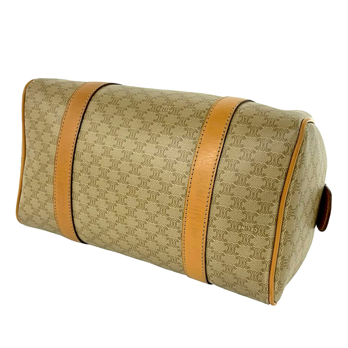 Celine Macadam Coated Canvas Boston Bag
