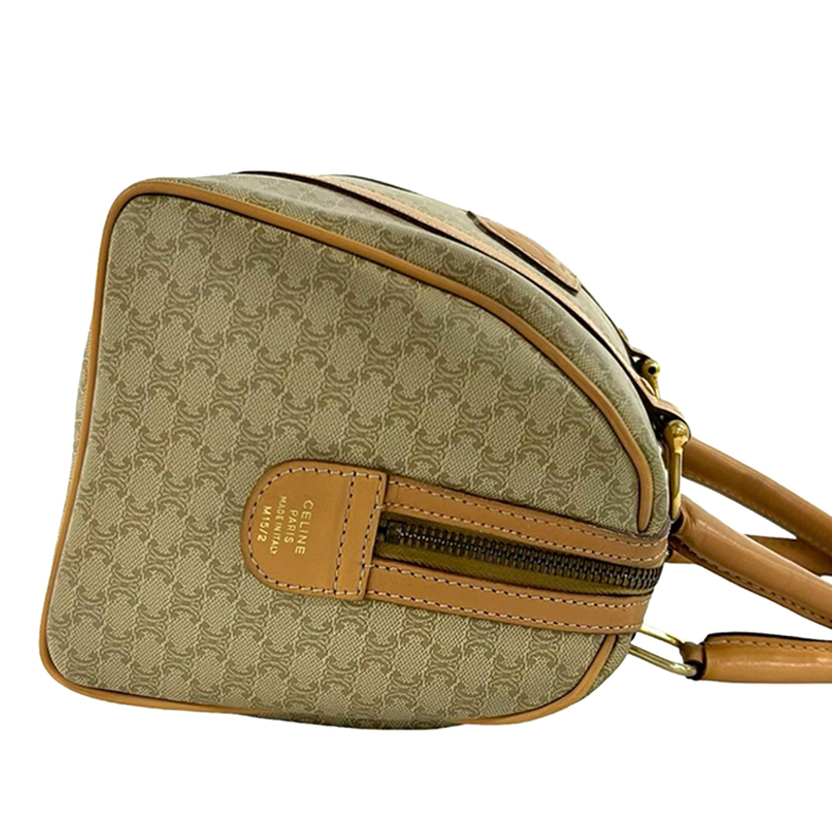 Celine Macadam Coated Canvas Boston Bag