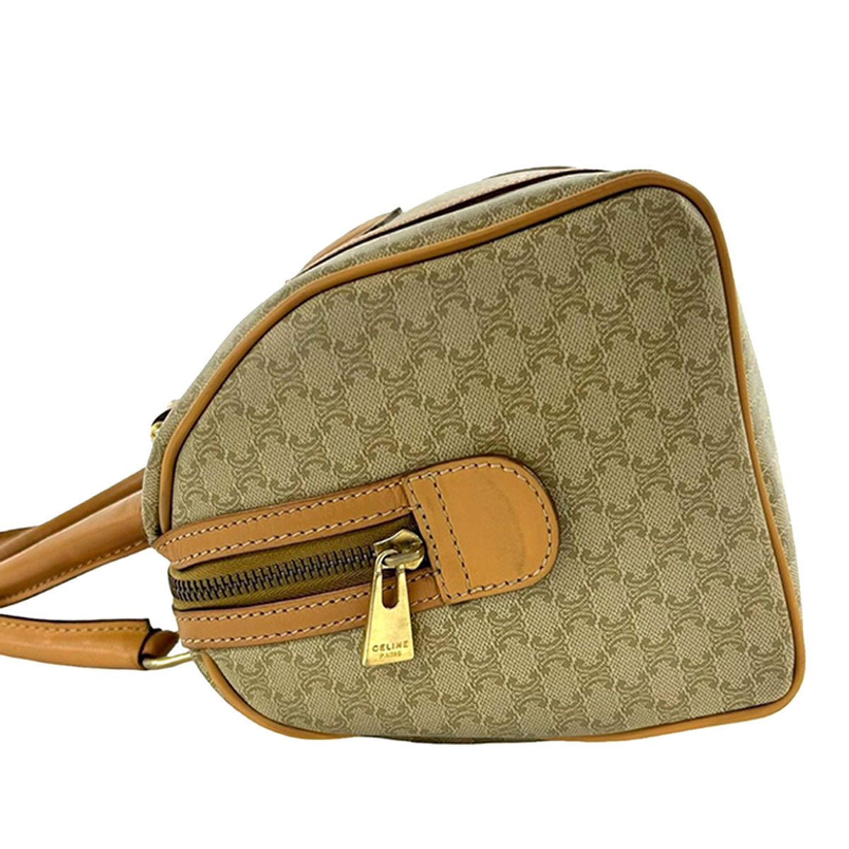 Celine Macadam Coated Canvas Boston Bag