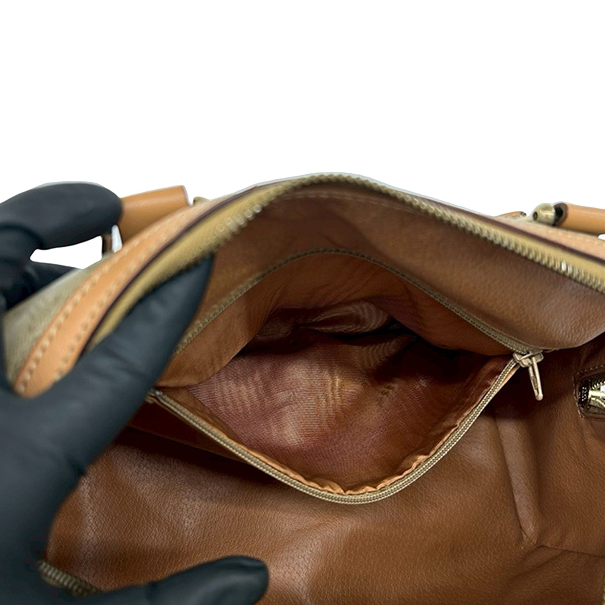 Celine Macadam Coated Canvas Boston Bag