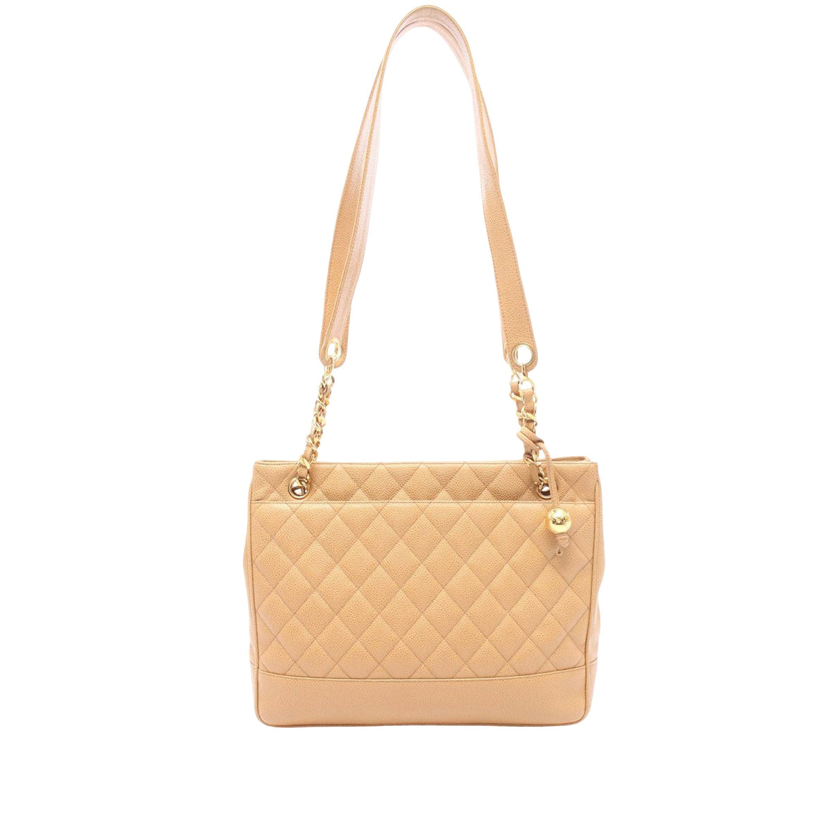Chanel Quilted Caviar Ball Charm Tote