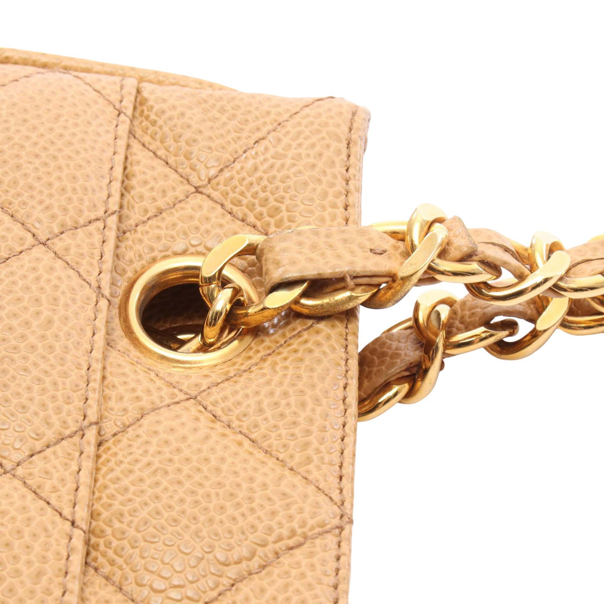 Chanel Quilted Caviar Ball Charm Tote