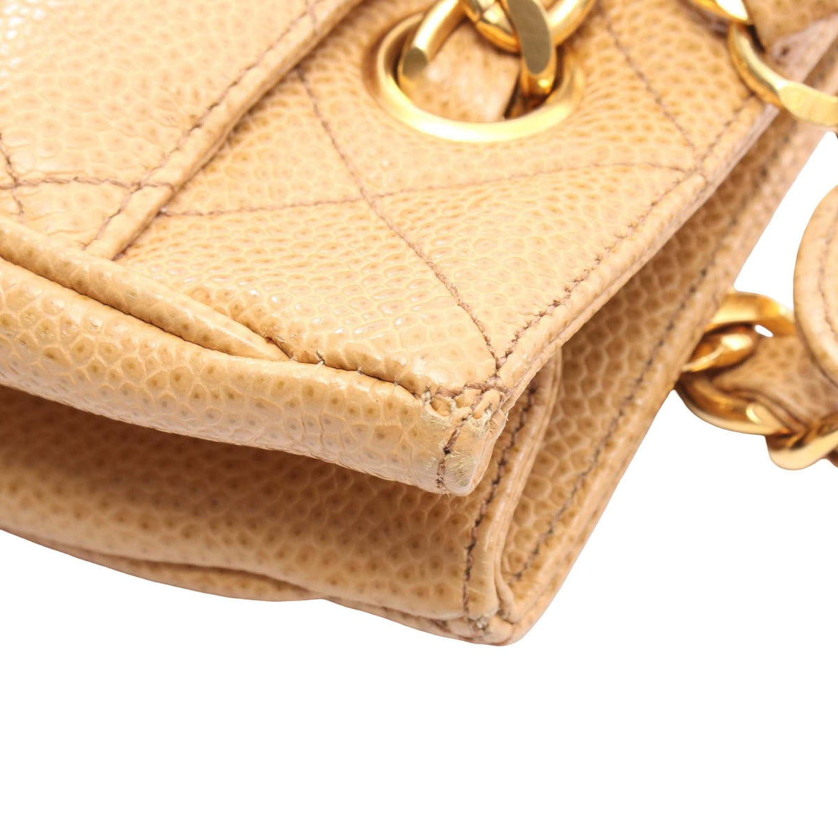 Chanel Quilted Caviar Ball Charm Tote