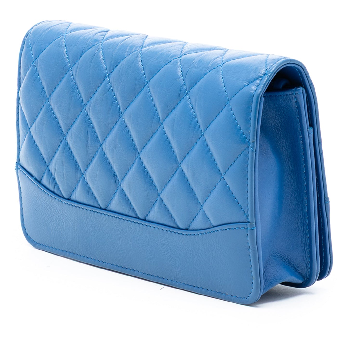 Chanel Quilted Aged Calfskin Gabrielle Wallet On Chain