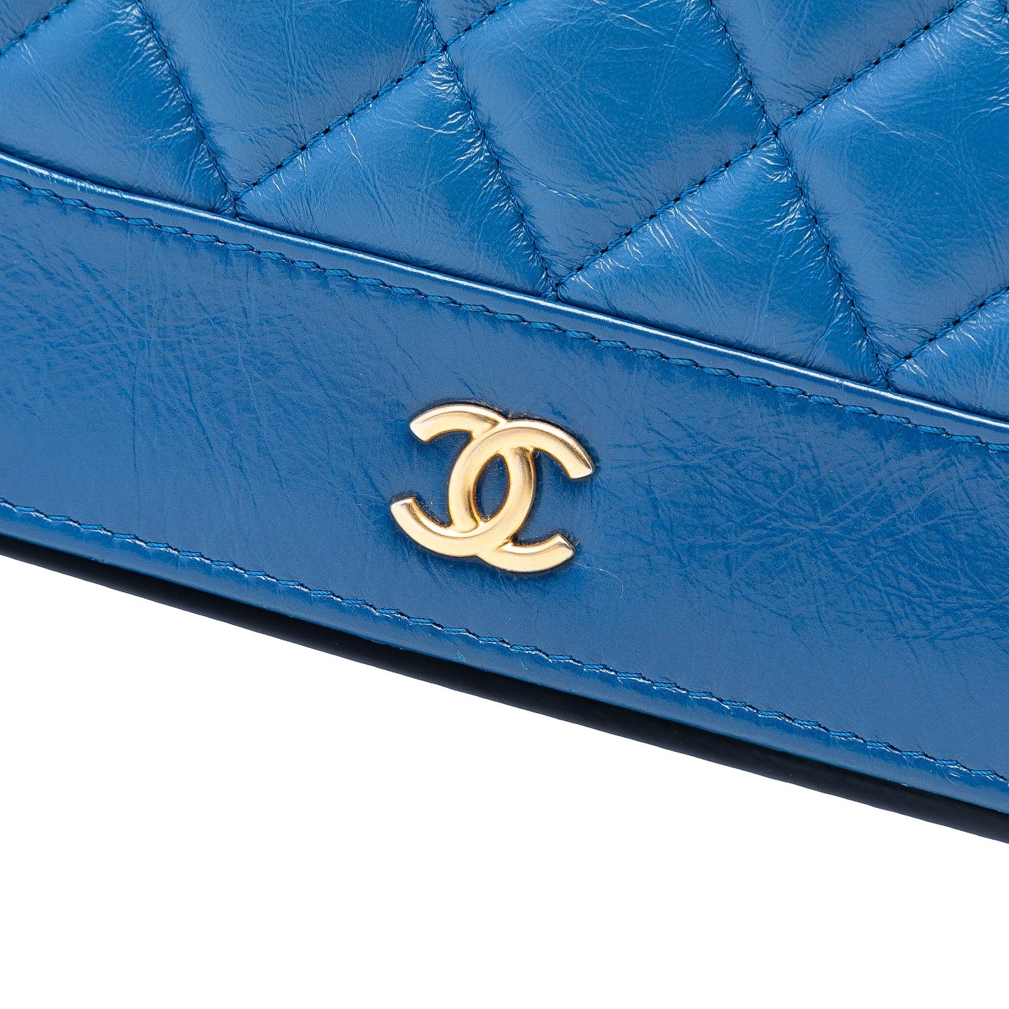 Chanel Quilted Aged Calfskin Gabrielle Wallet On Chain