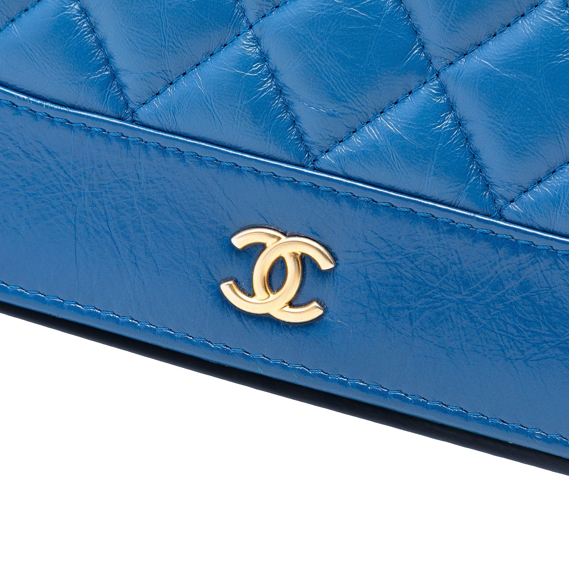 Chanel Quilted Aged Calfskin Gabrielle Wallet On Chain
