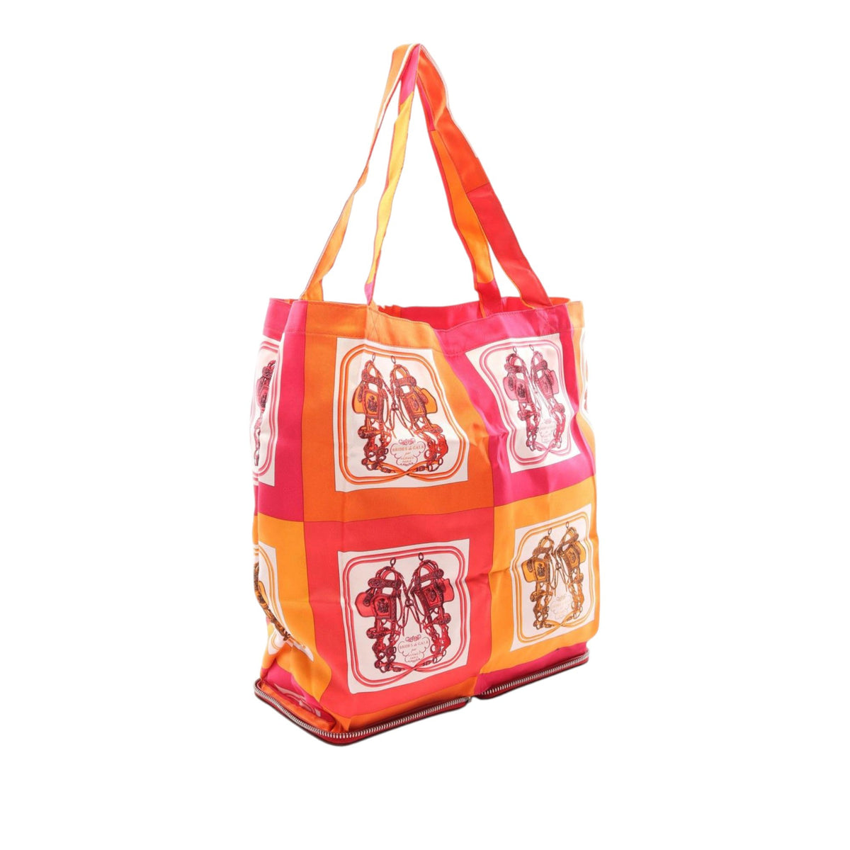 Hermès Brides de Gala Silky Pop Tote — Orange