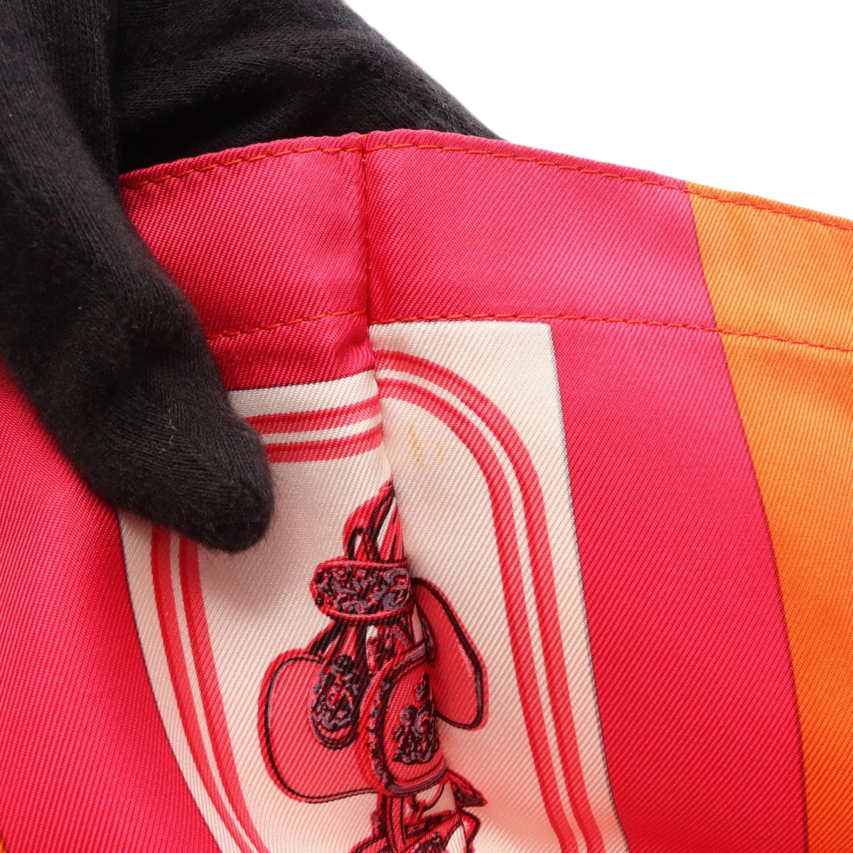Hermès Brides de Gala Silky Pop Tote — Orange