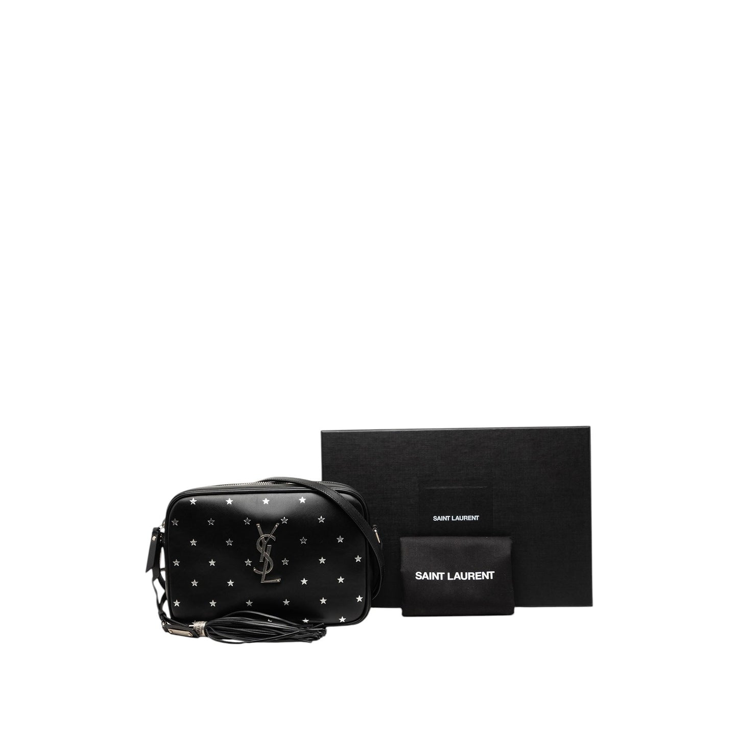 Saint Laurent Calfskin Monogram Star Lou Tassel Camera Bag