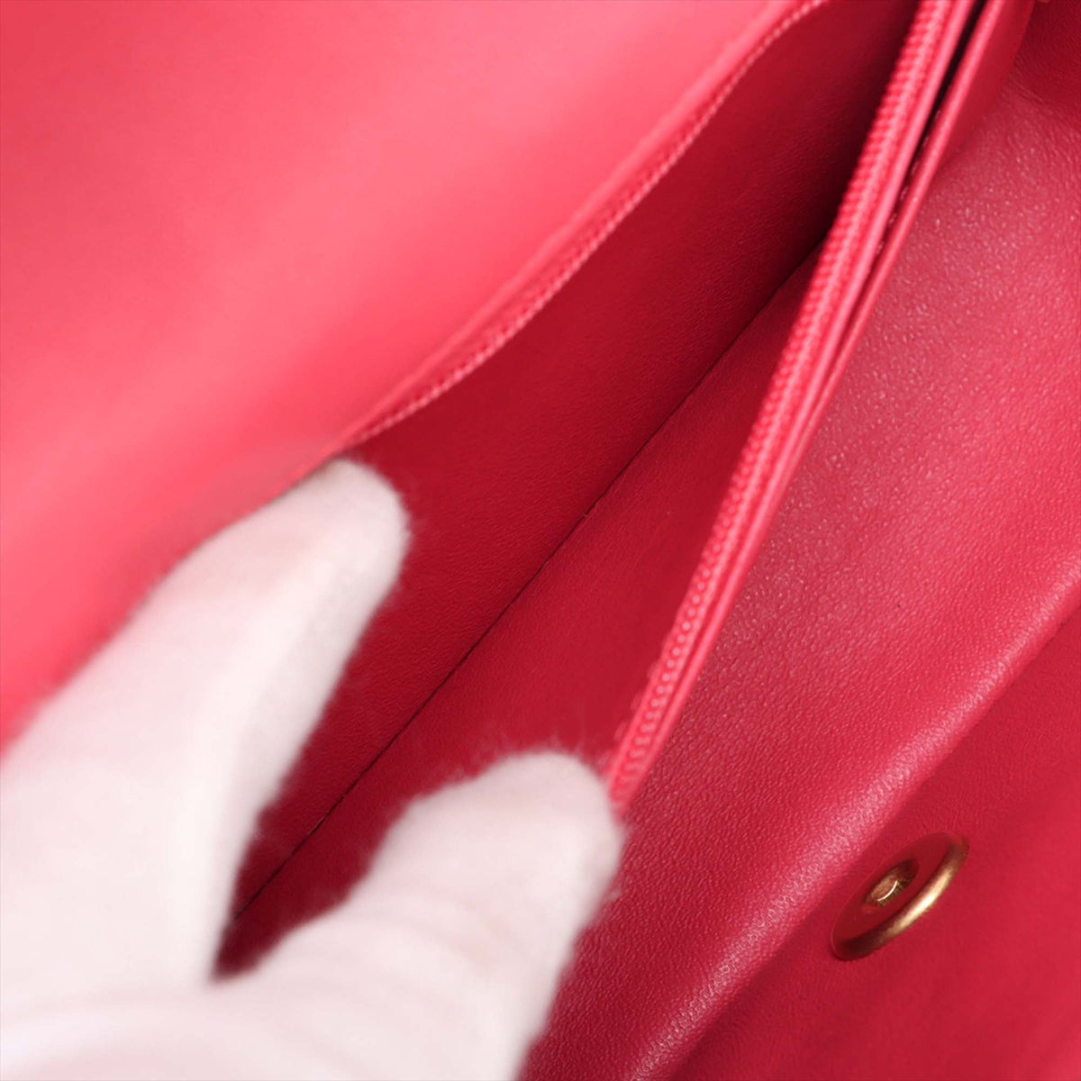 Chanel Mini Rectangular Classic Lambskin Lucky Charms Single Flap — Pink