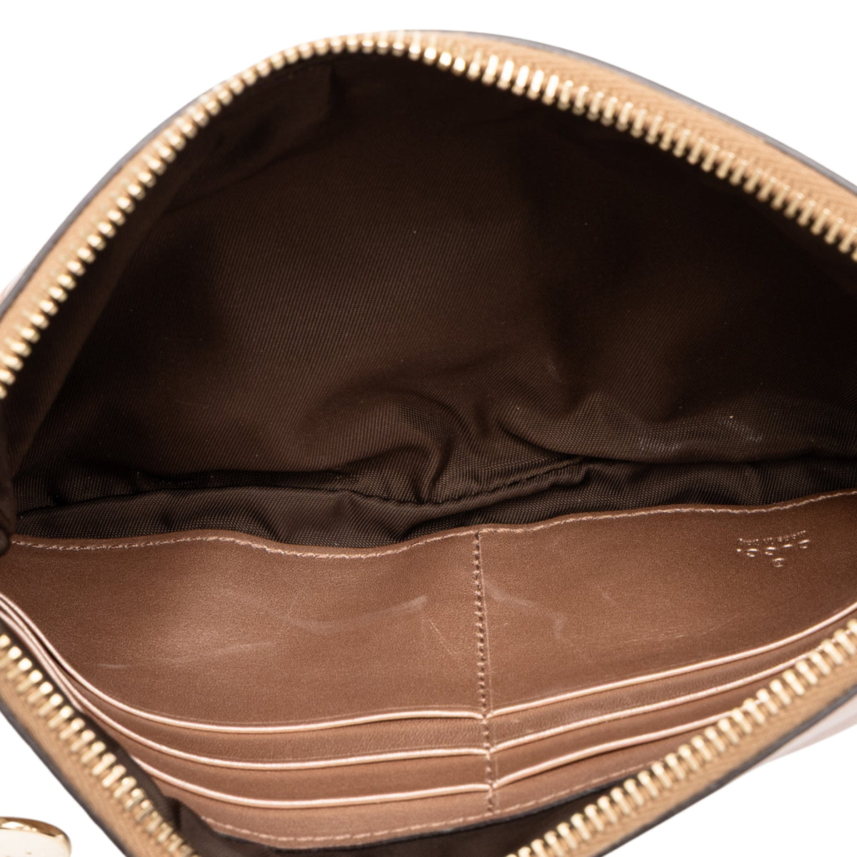 Gucci Guccissima Wristlet Clutch — Gold
