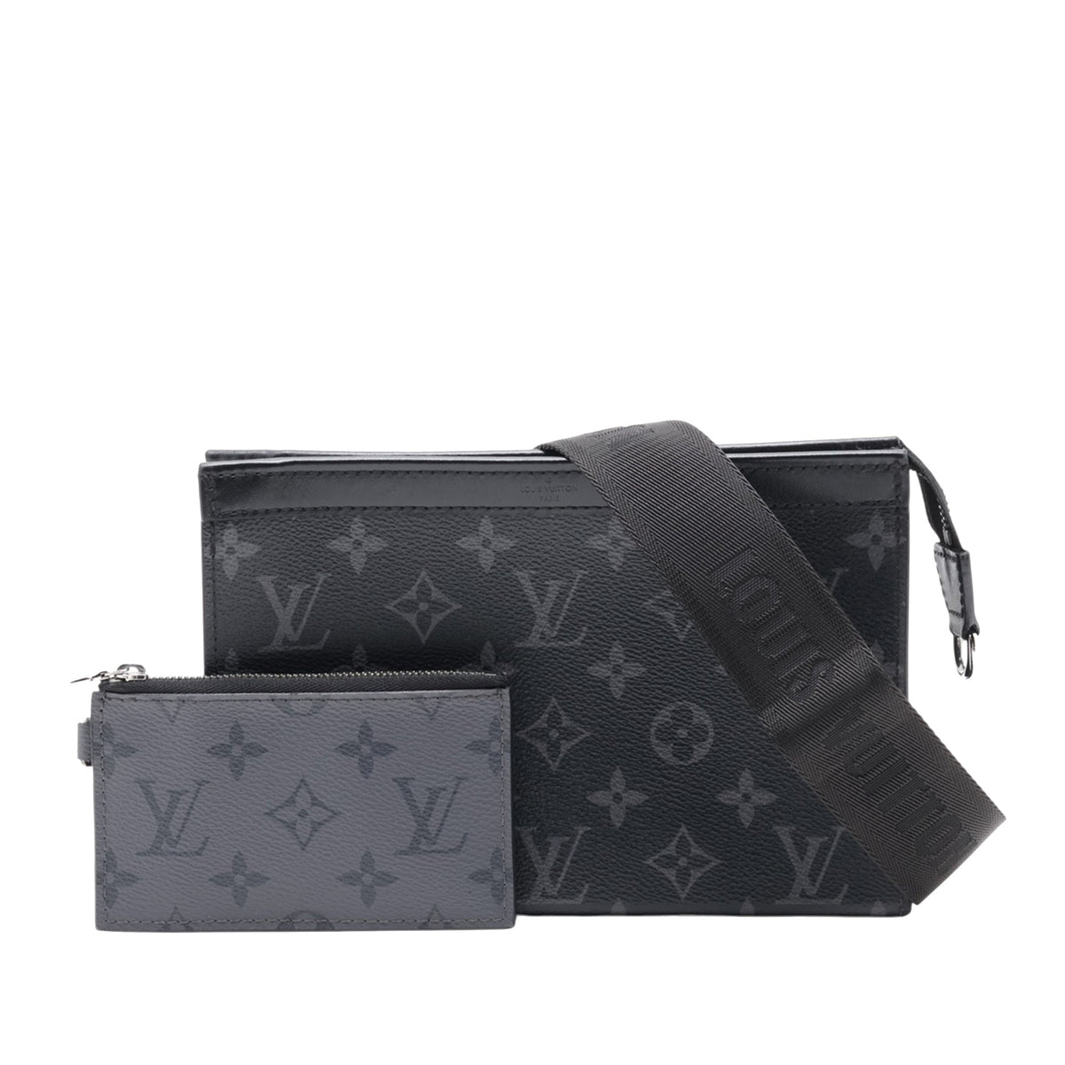 Louis Vuitton Monogram Eclipse Gaston Wearable Wallet — Black