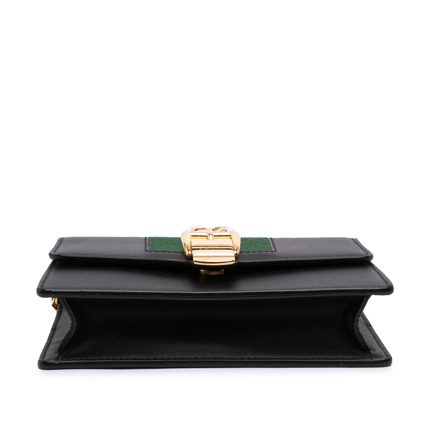 Gucci Super Mini Calfskin Web Sylvie Chain Crossbody