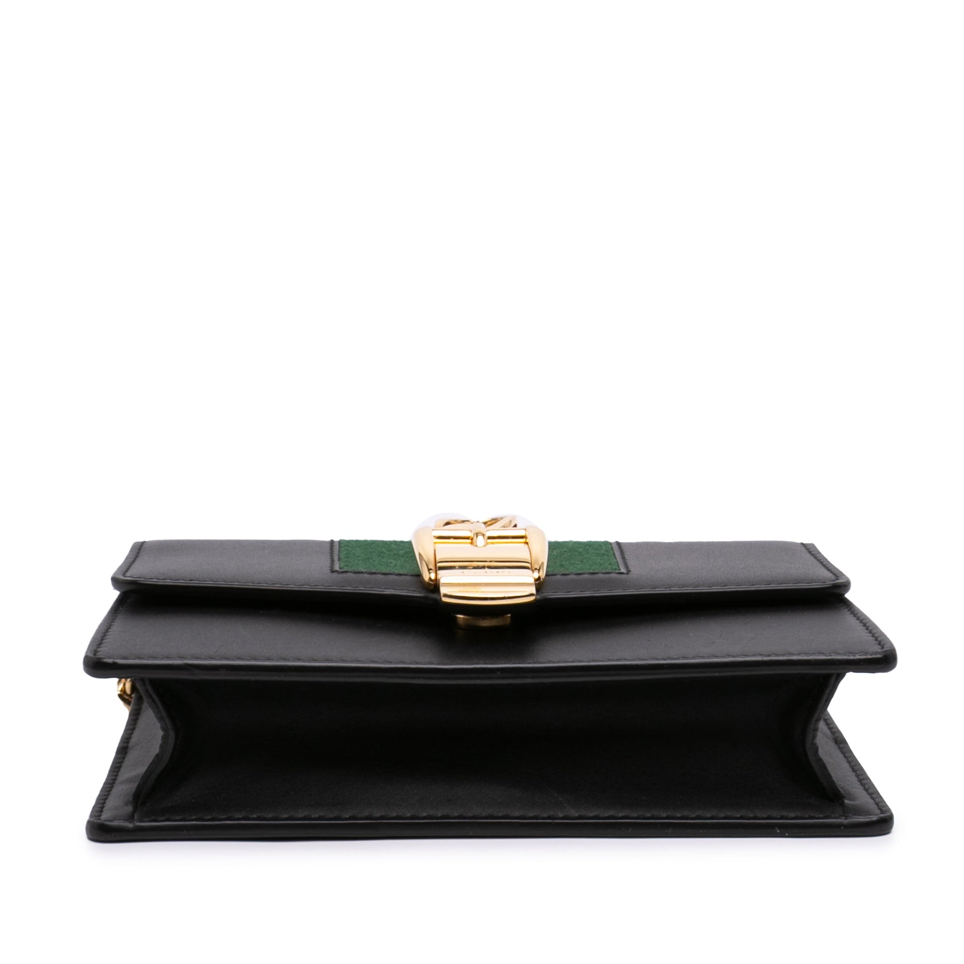 Gucci Super Mini Calfskin Web Sylvie Chain Crossbody