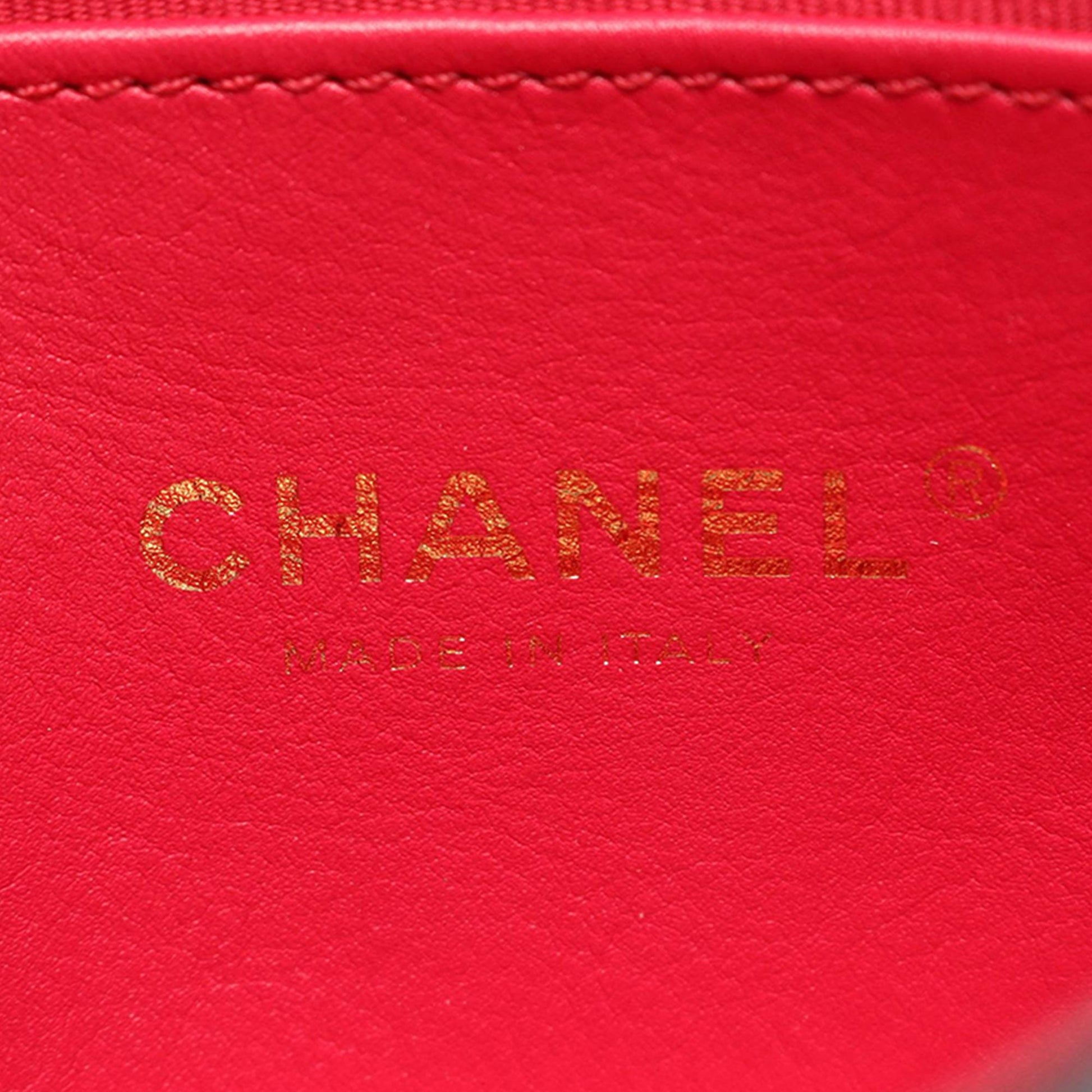 Chanel Mini Quilted Lambskin Acrylic Coco Love Flap