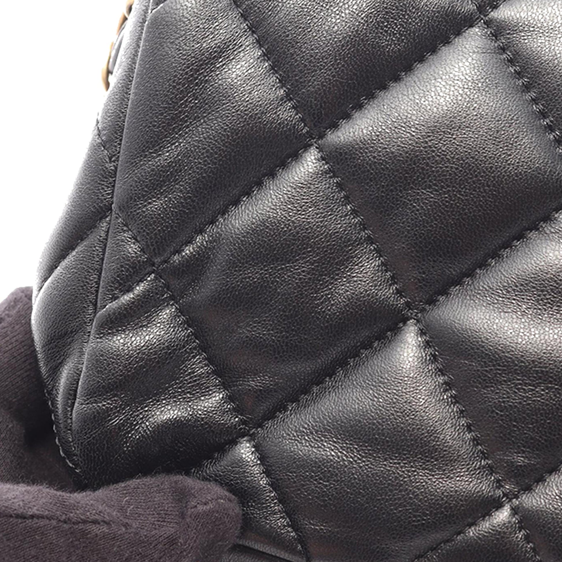 Chanel Mini Quilted Lambskin Acrylic Coco Love Flap