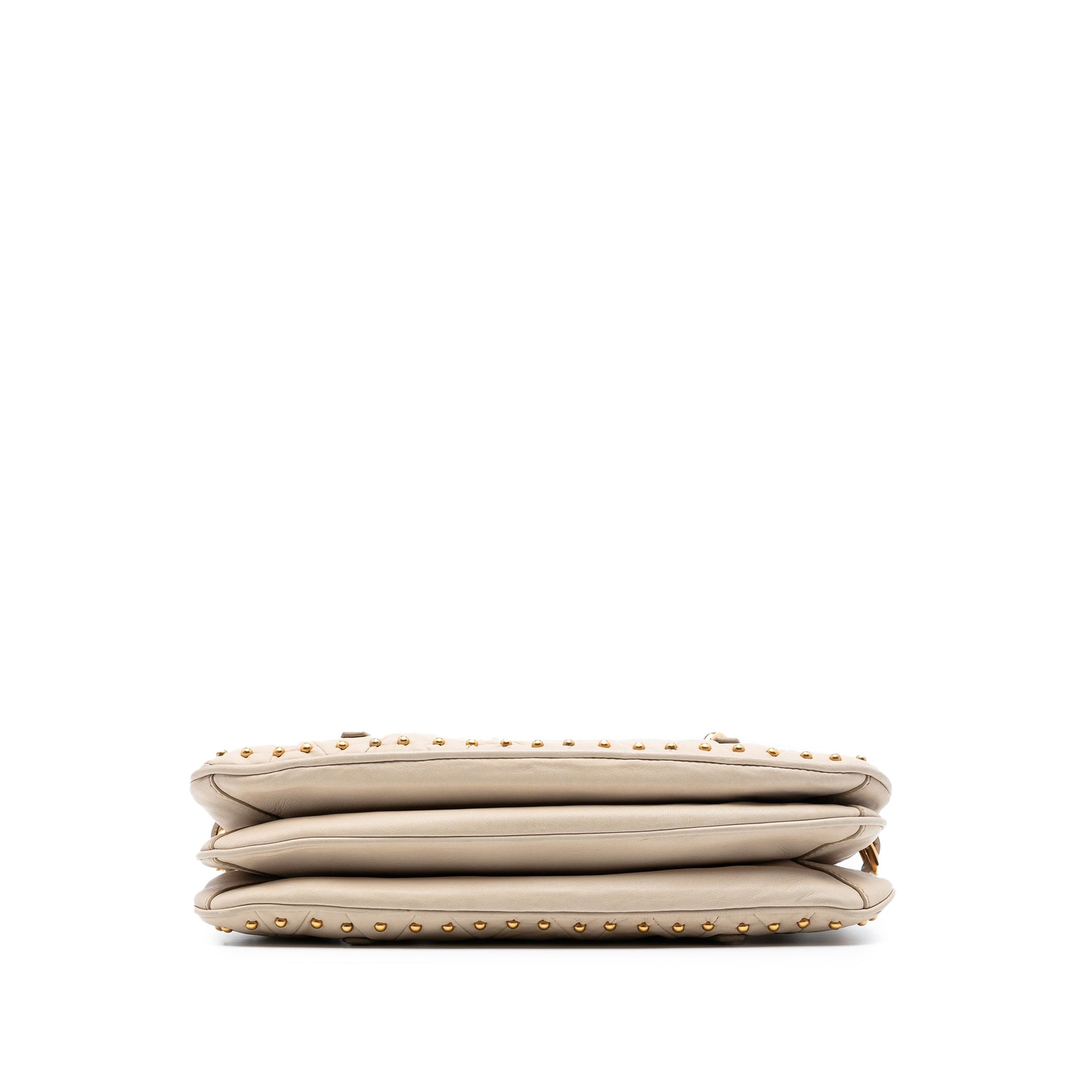 Miu Miu Studded Matelasse Nappa Shoulder Bag