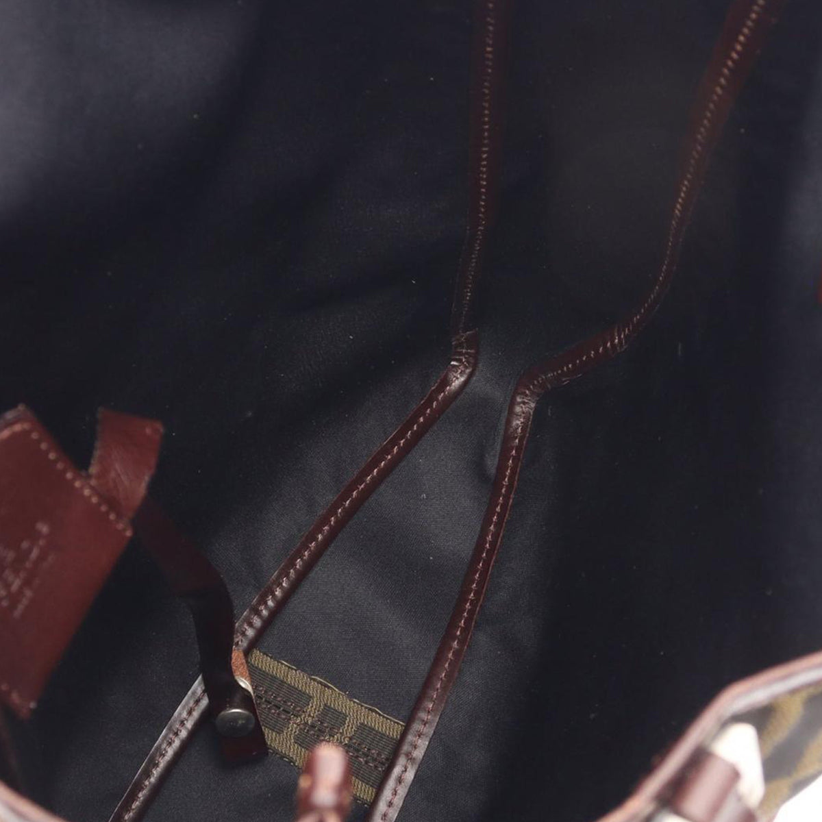 Fendi Zucca Canvas Tote — Brown