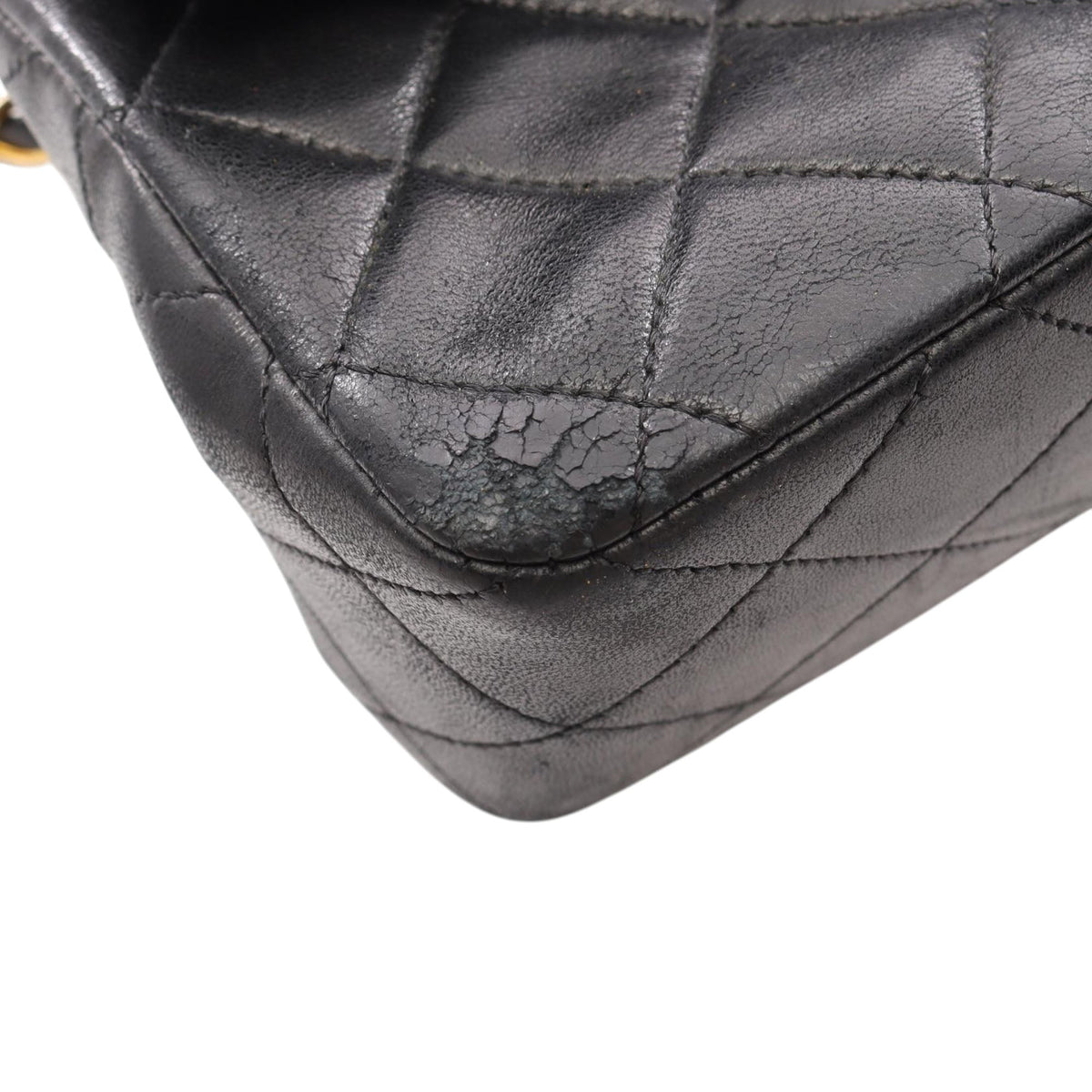 Chanel Small Classic Lambskin Double Flap — Black