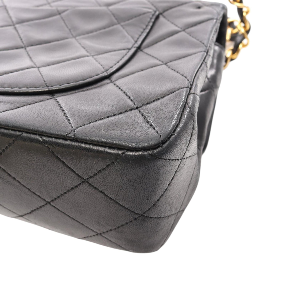 Chanel Small Classic Lambskin Double Flap — Black
