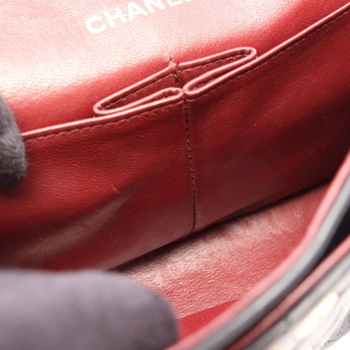 Chanel Small Classic Lambskin Double Flap — Black