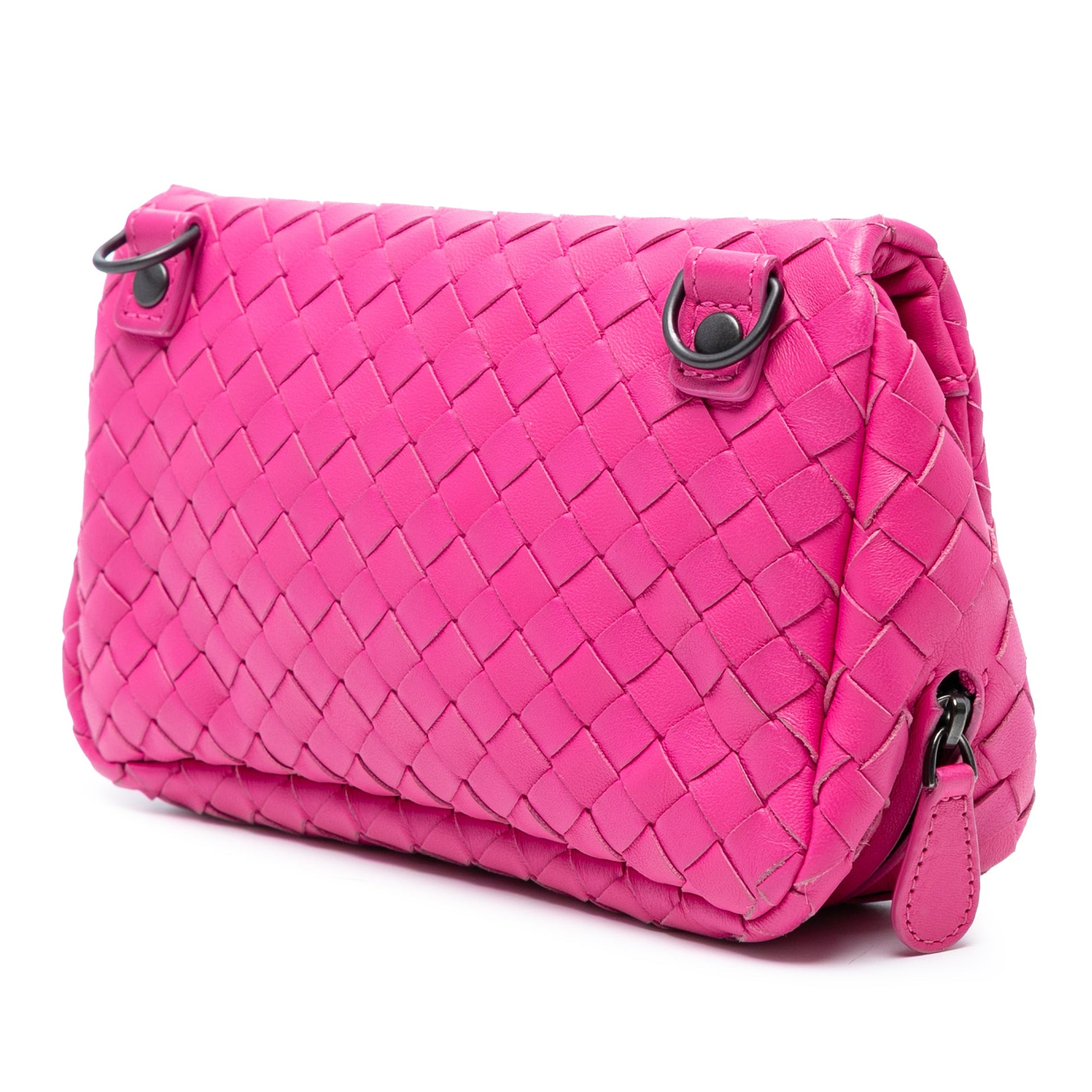Bottega Veneta Mini Nappa Intrecciato Expandable Chain Flap Crossbody