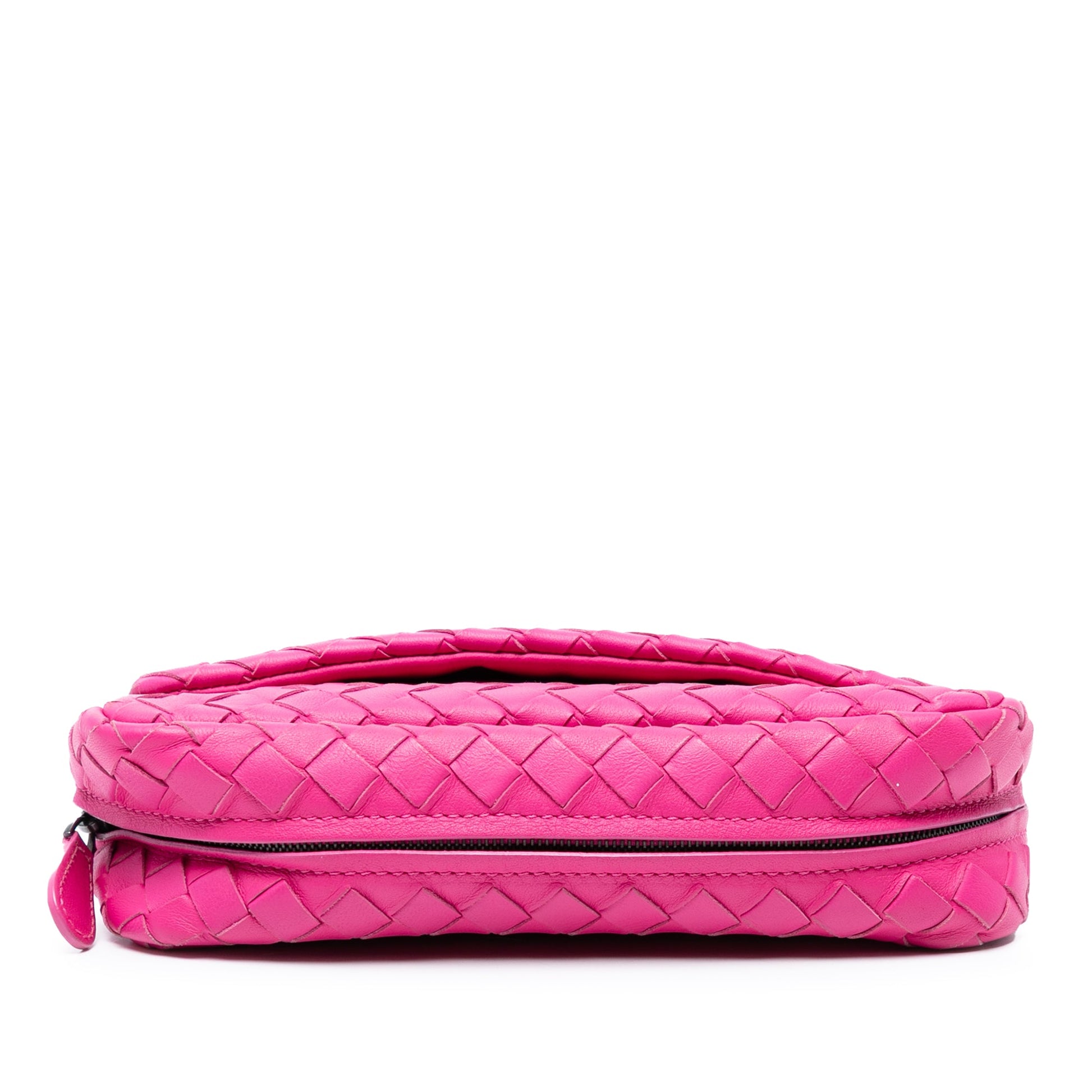 Bottega Veneta Mini Nappa Intrecciato Expandable Chain Flap Crossbody
