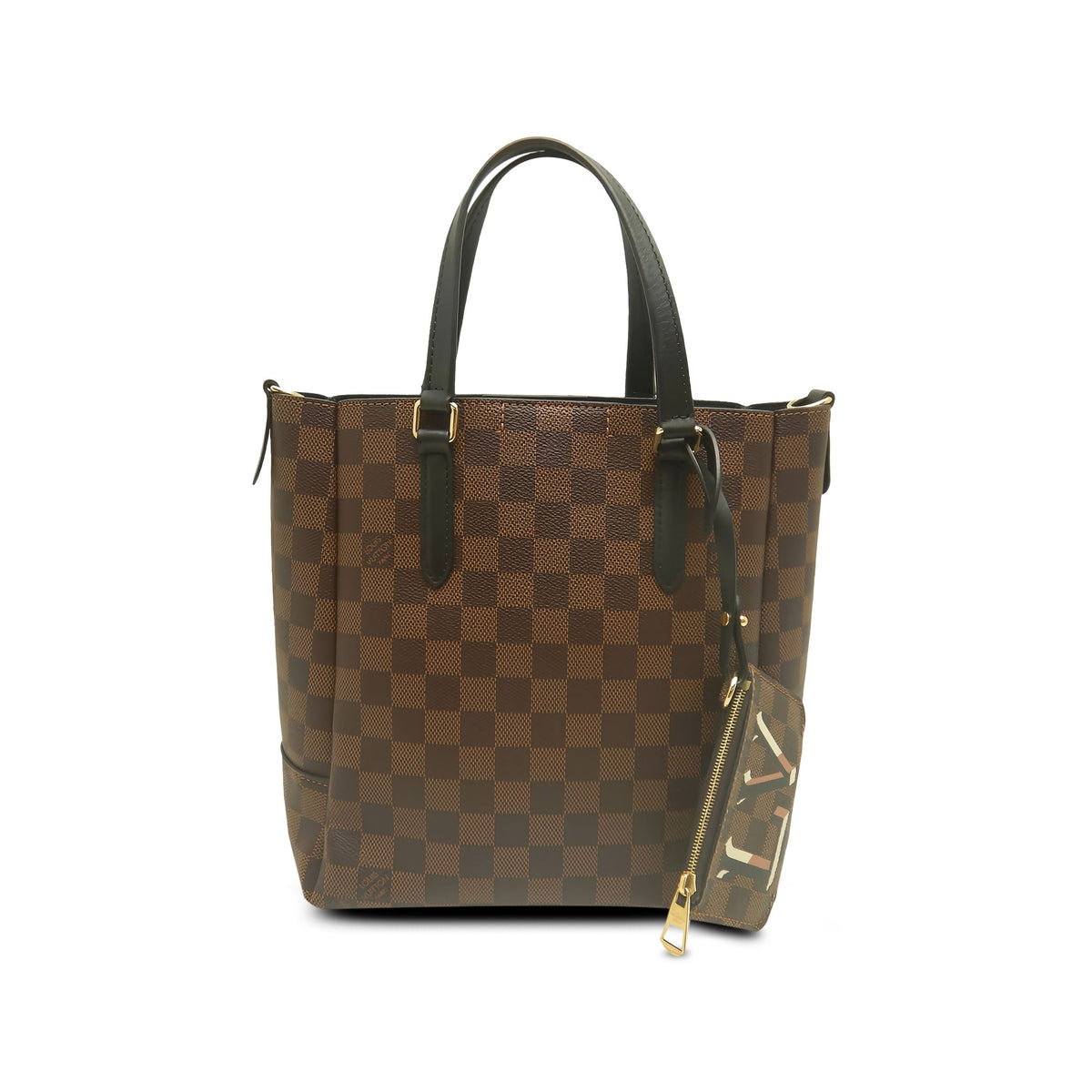 Louis Vuitton Damier Ebene Belmont MM — Brown