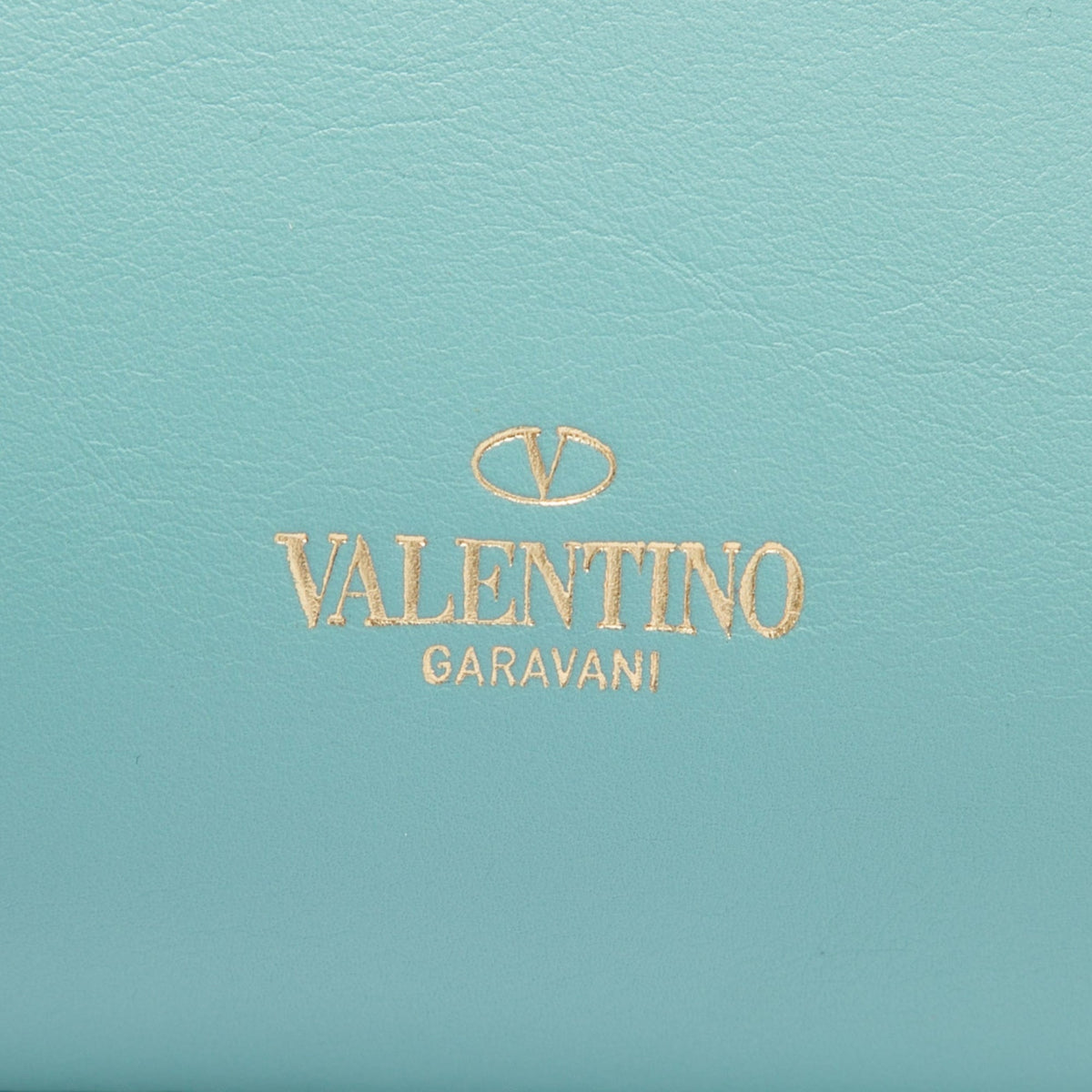 Valentino Small Leather Rockstud Double Handle Tote — Blue