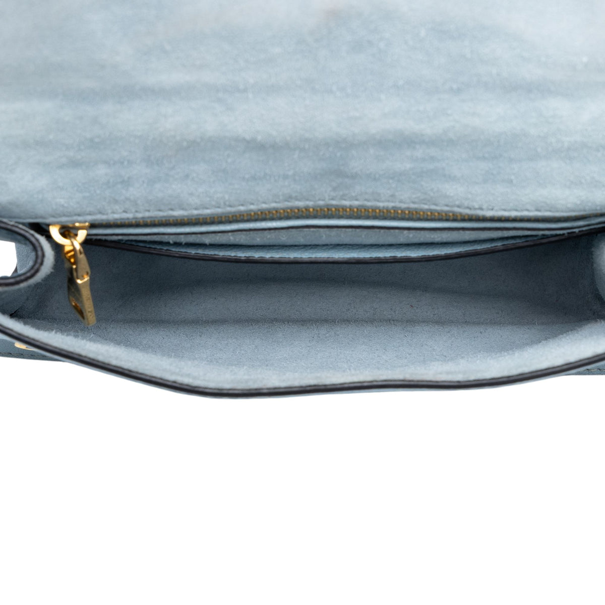 Miu Miu Goatskin Madras Soft Calf Crystal Embellished Crossbody — Blue