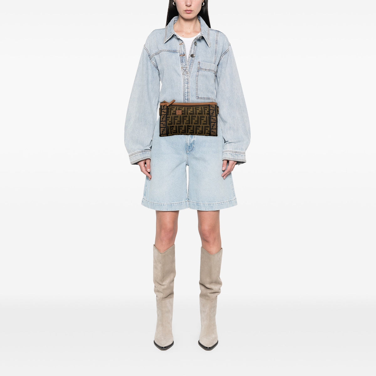 Fendi Zucca Canvas Belt bag