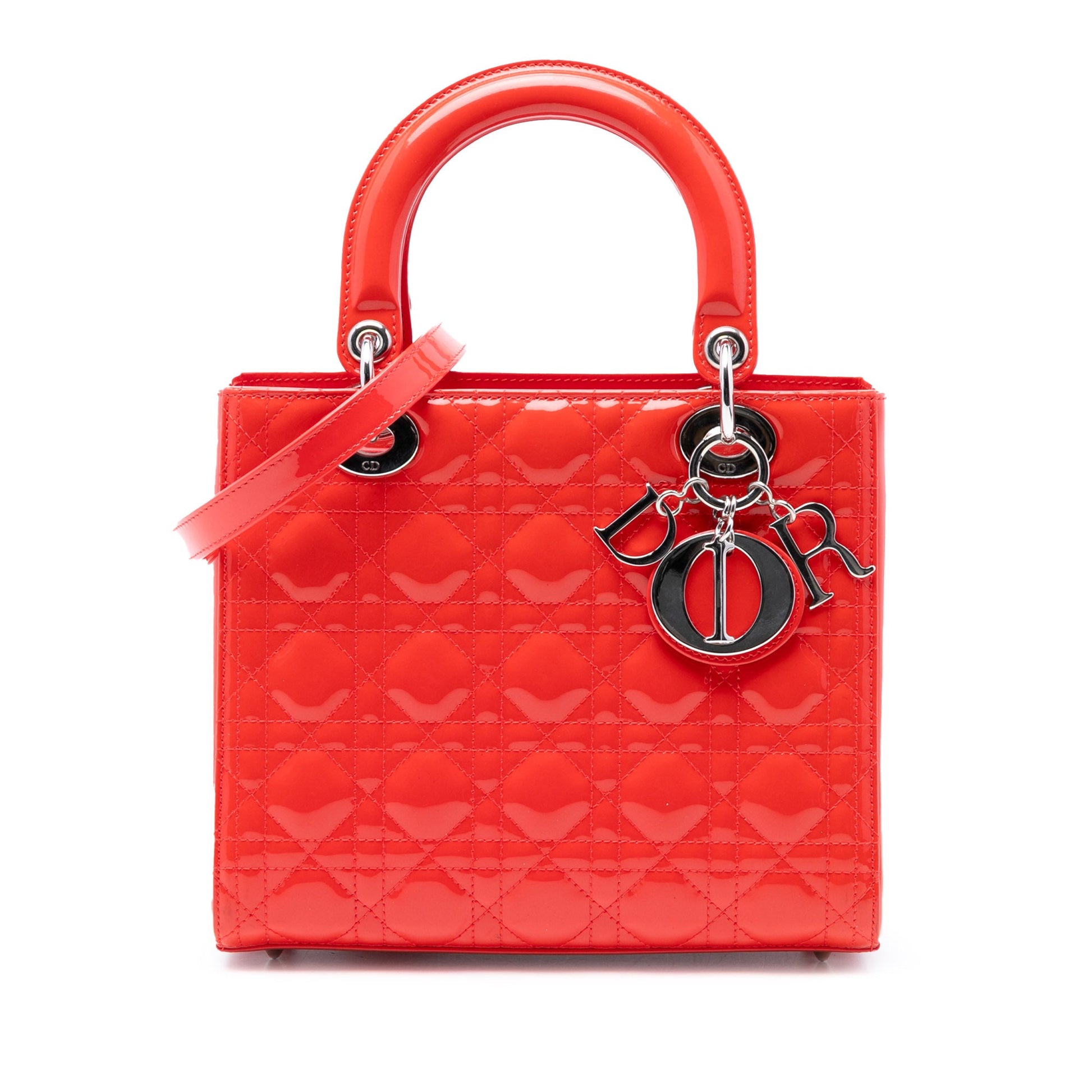 Dior Medium Patent Cannage Lady Dior