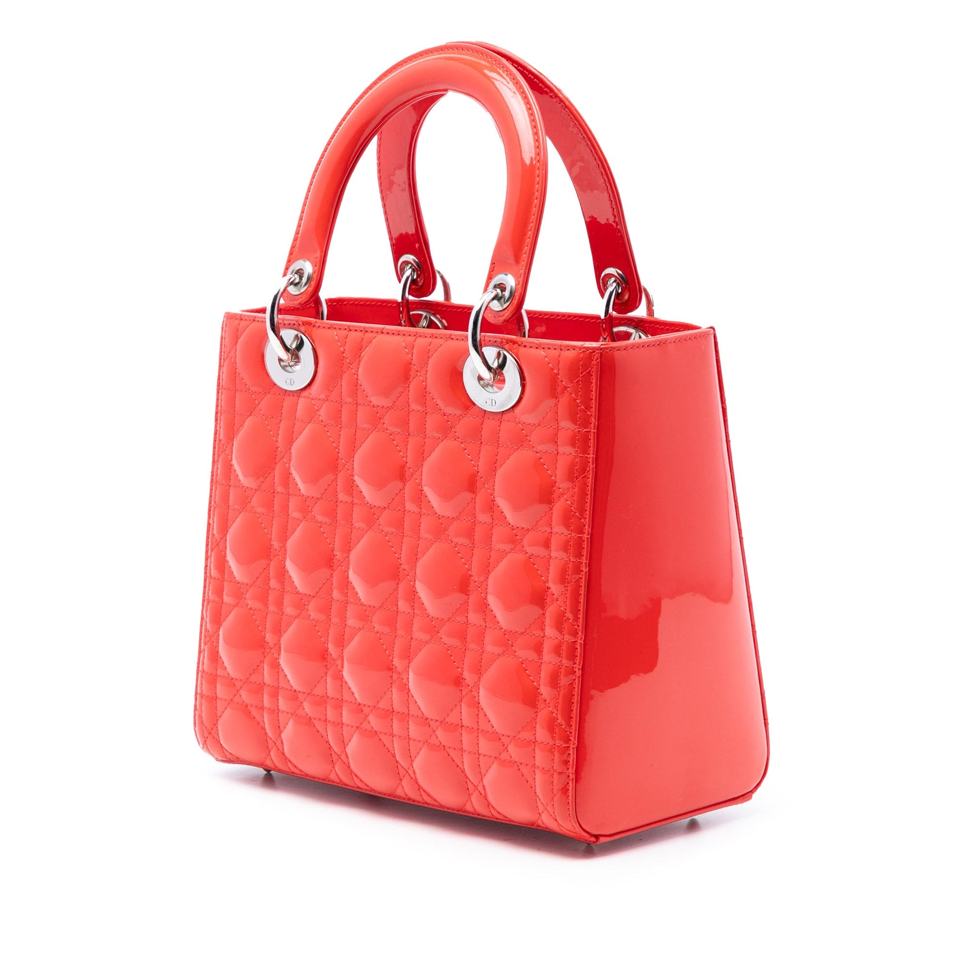 Dior Medium Patent Cannage Lady Dior