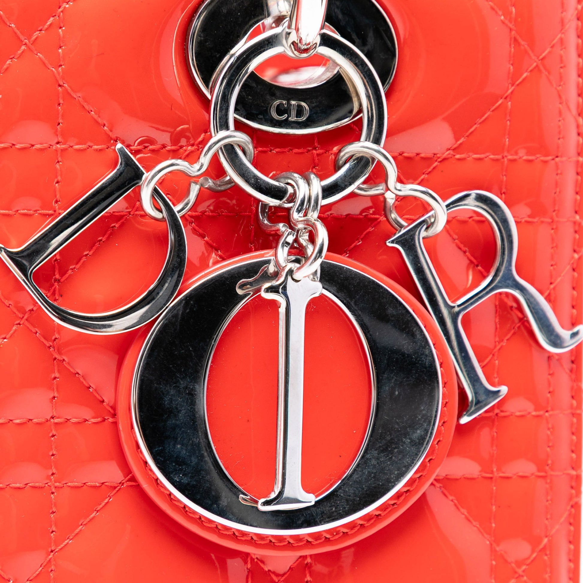 Dior Medium Patent Cannage Lady Dior
