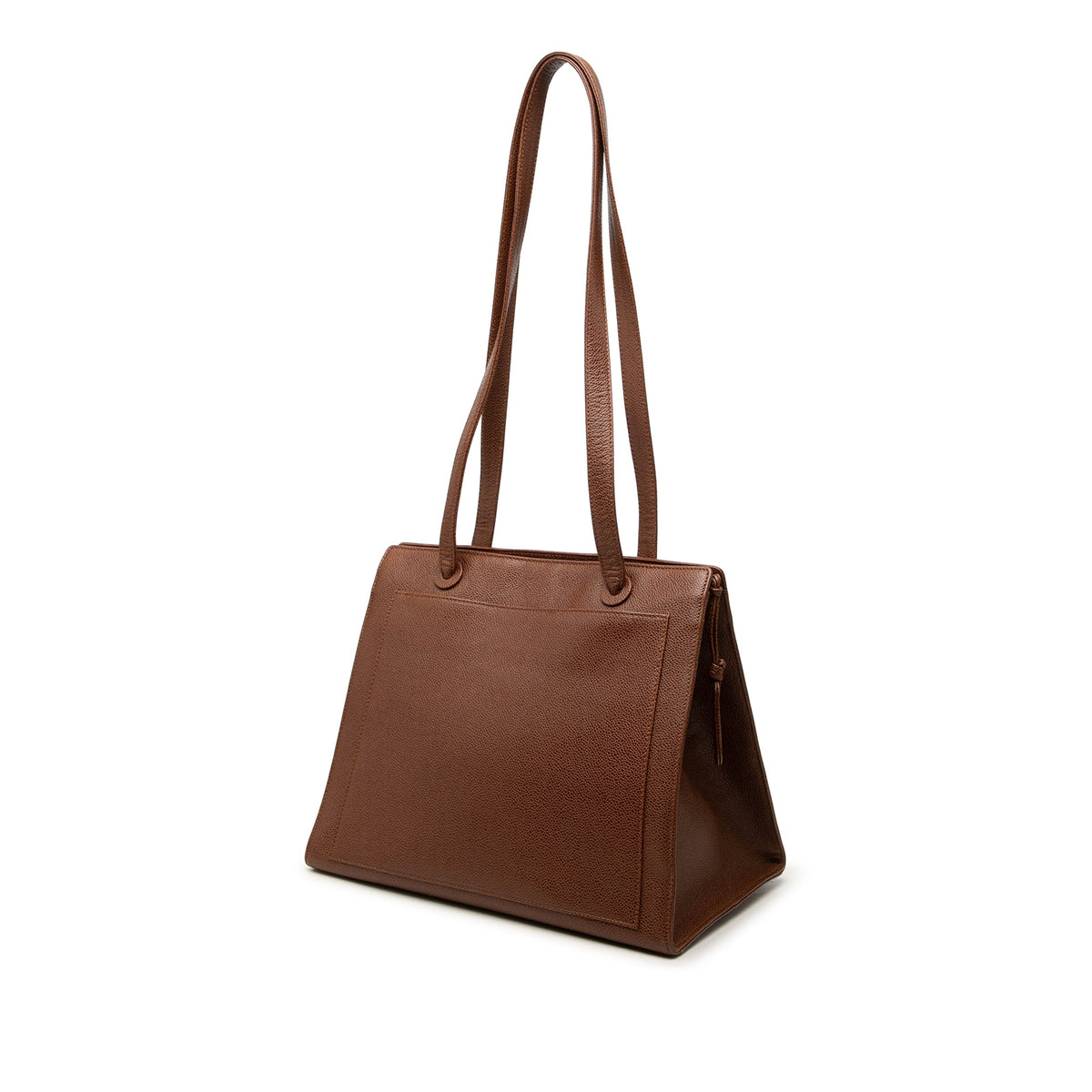 Chanel CC Caviar Tote — Brown