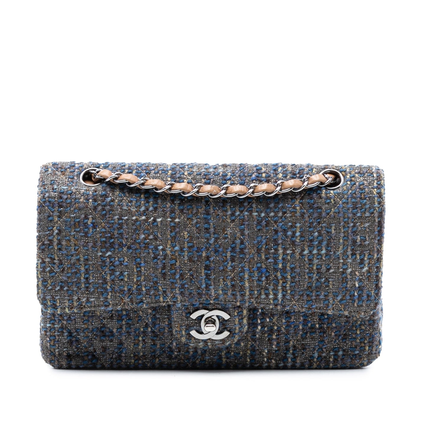 Chanel Medium Classic Tweed Double Flap