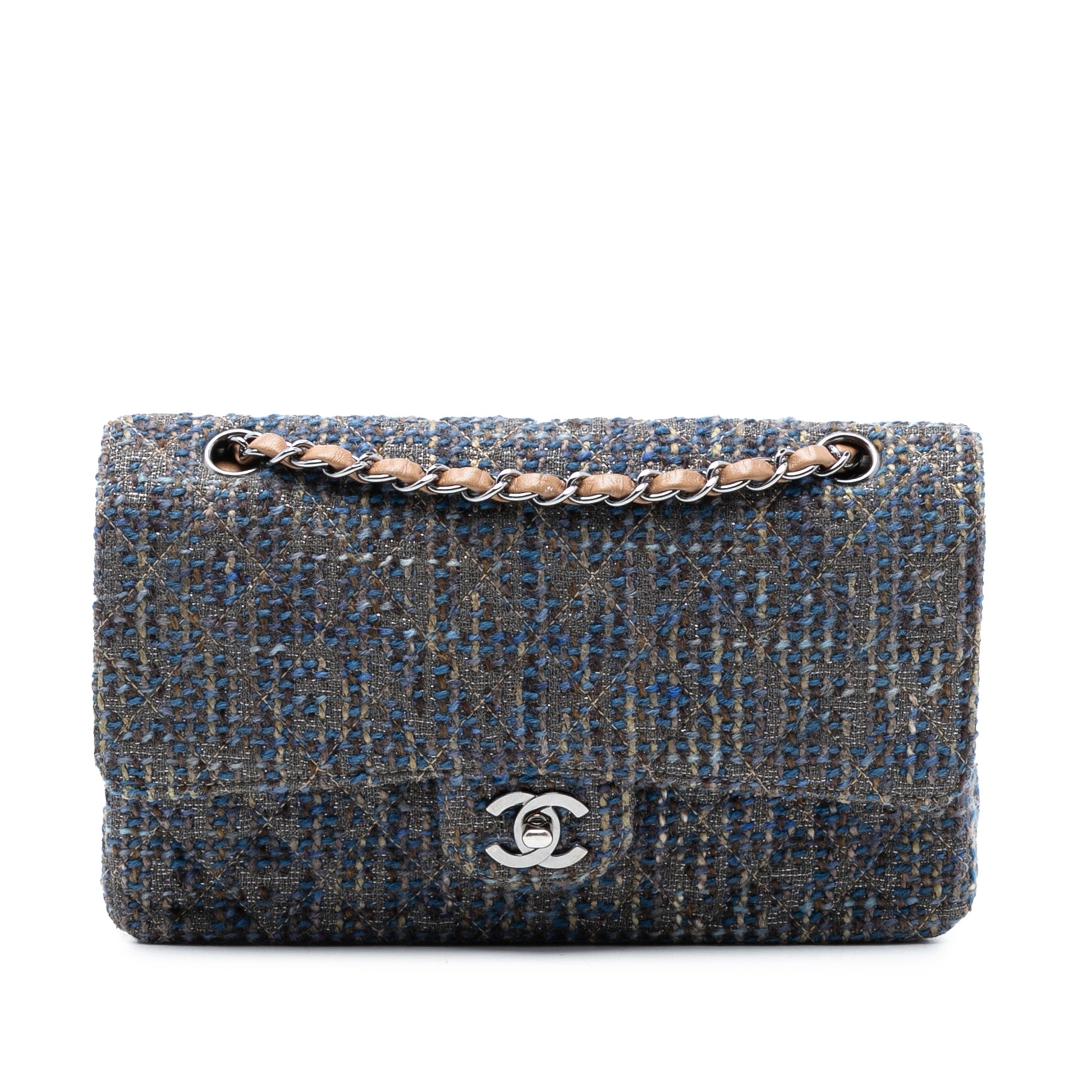 Chanel Medium Classic Tweed Double Flap