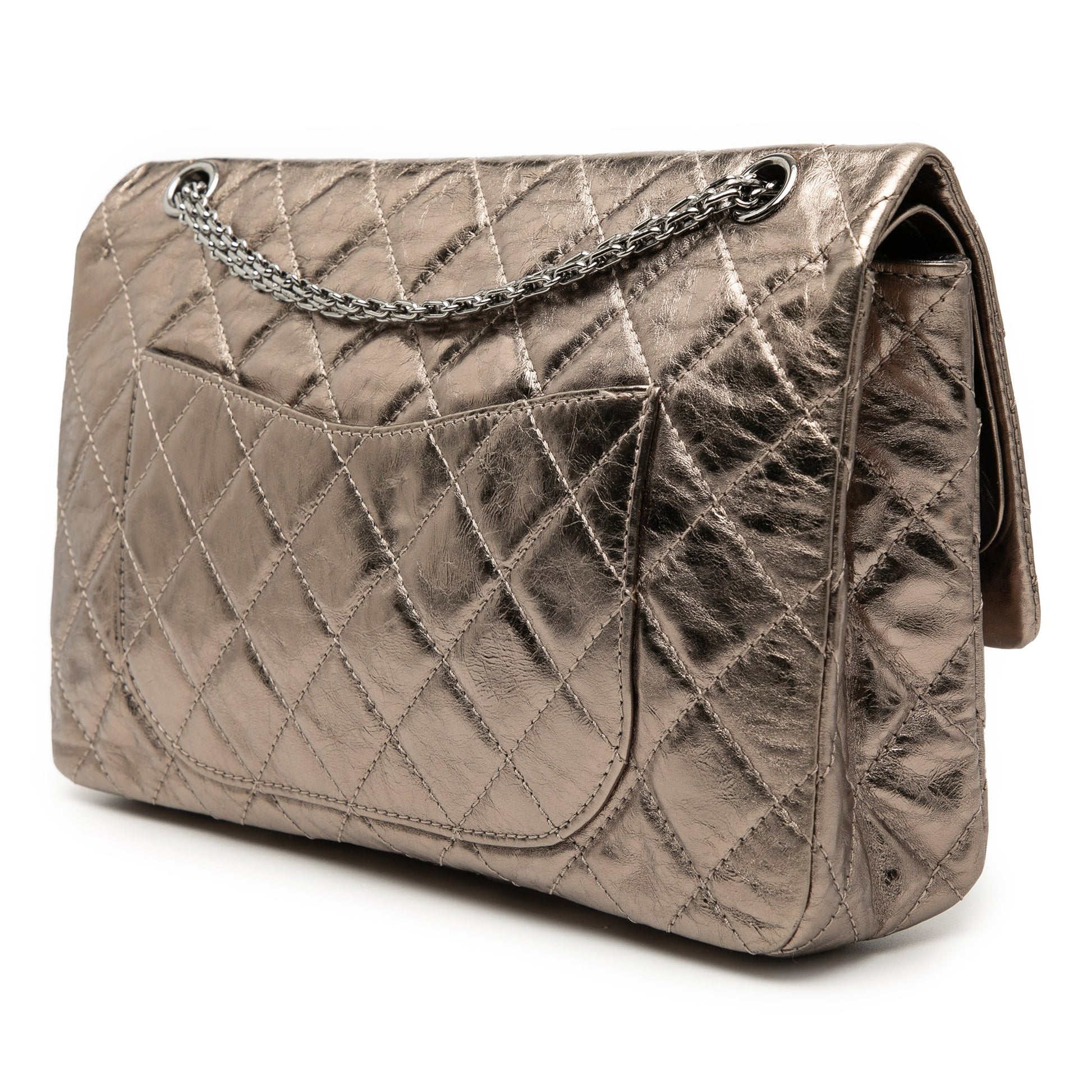 Chanel Metallic Aged Calfskin Reissue 2.55 Double Flap 227