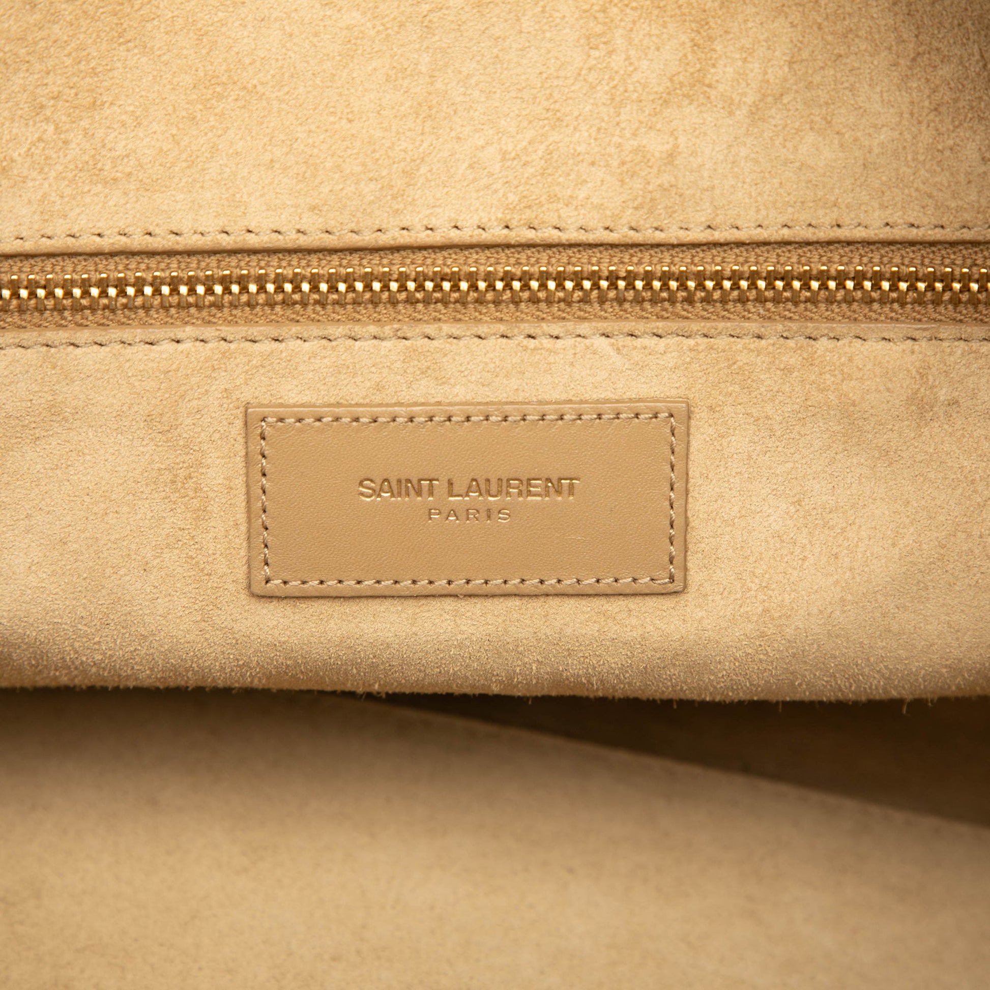 Saint Laurent Bicolor Leather Classic Duffle 6 Satchel