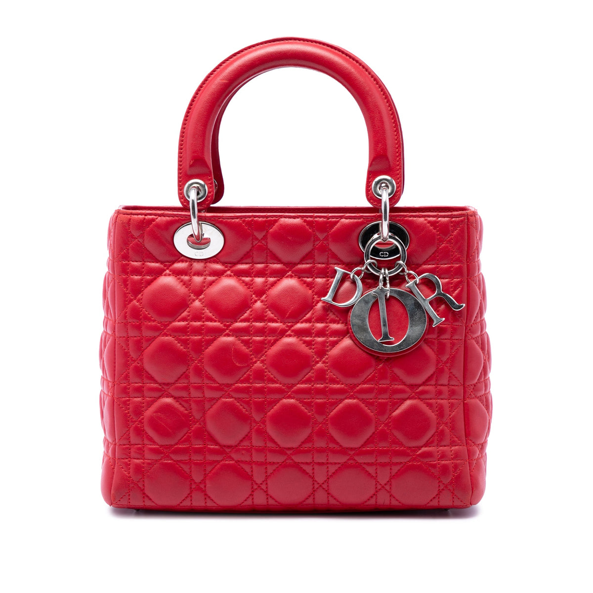 Dior Medium Lambskin Cannage Lady Dior