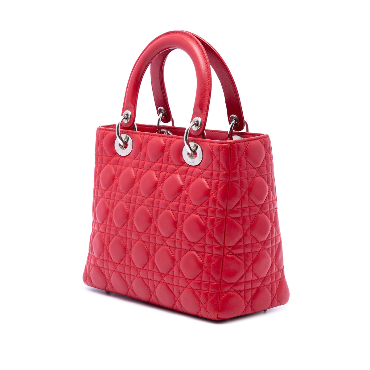 Dior Medium Lambskin Cannage Lady Dior