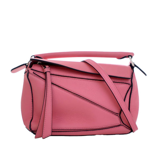 LOEWE Mini Calfskin Puzzle Edge Satchel