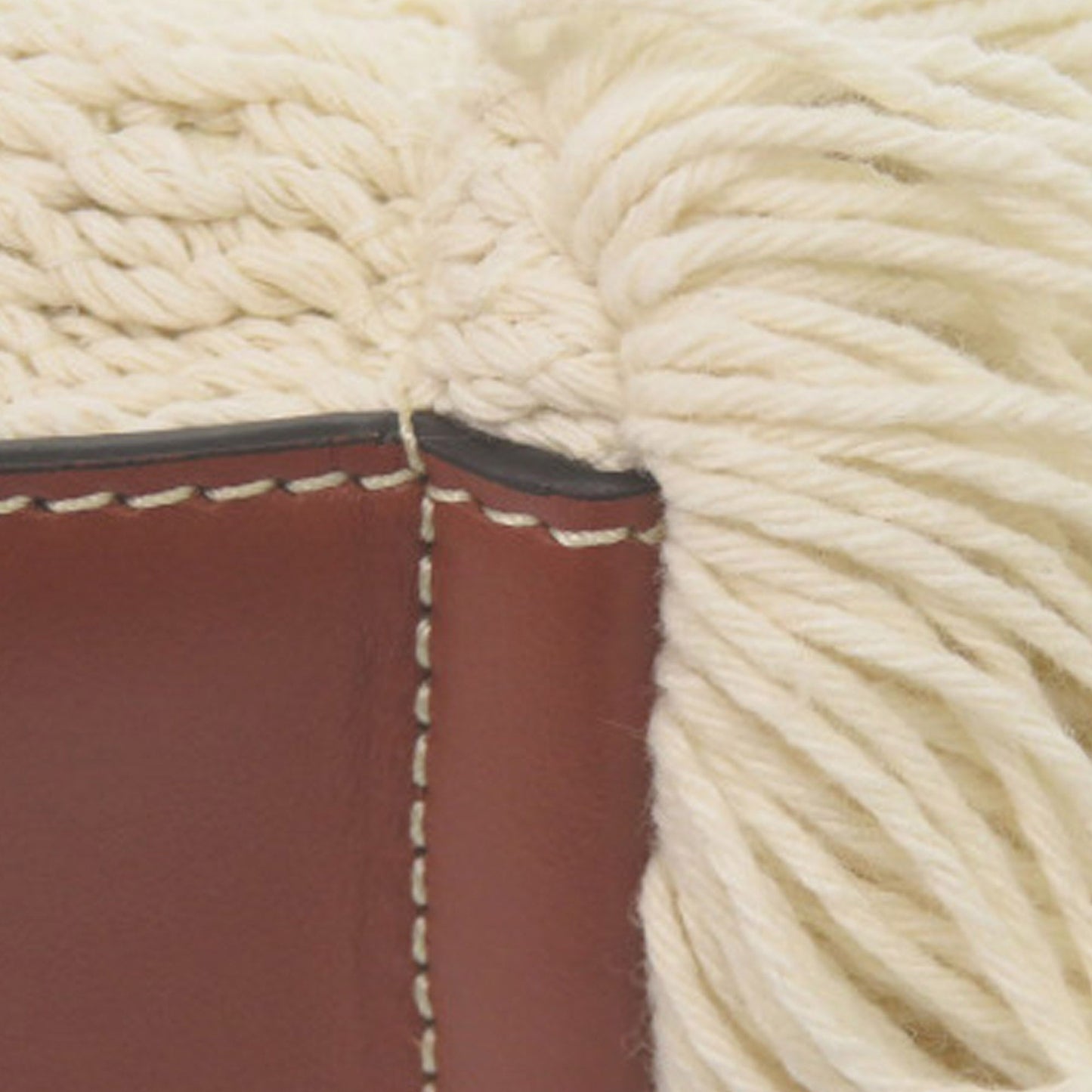 Small Linen Woody Fringe Tote